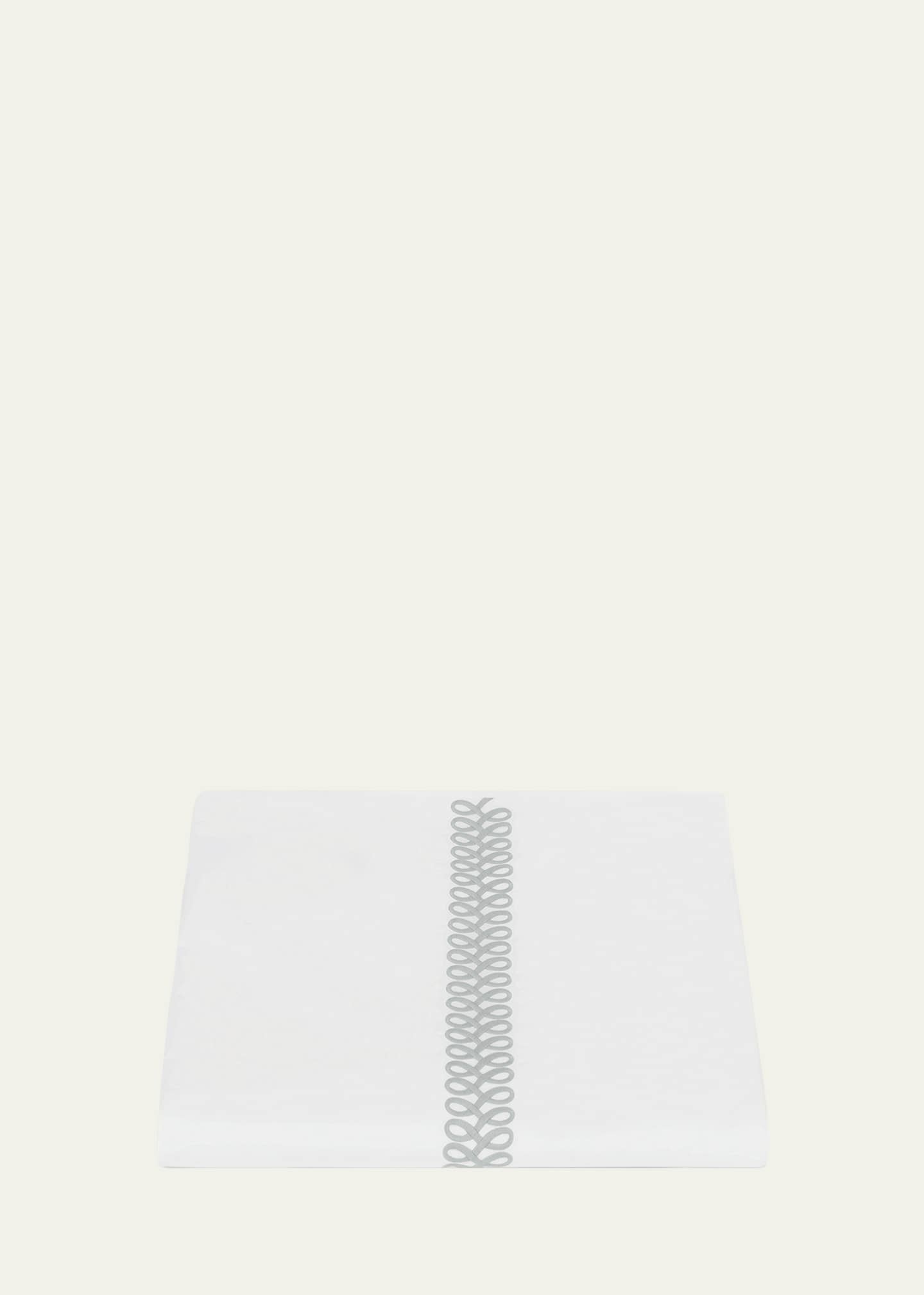 Matouk Schumacher Astor Braid Duvet Cover, Full-Queen Image 1 of 3