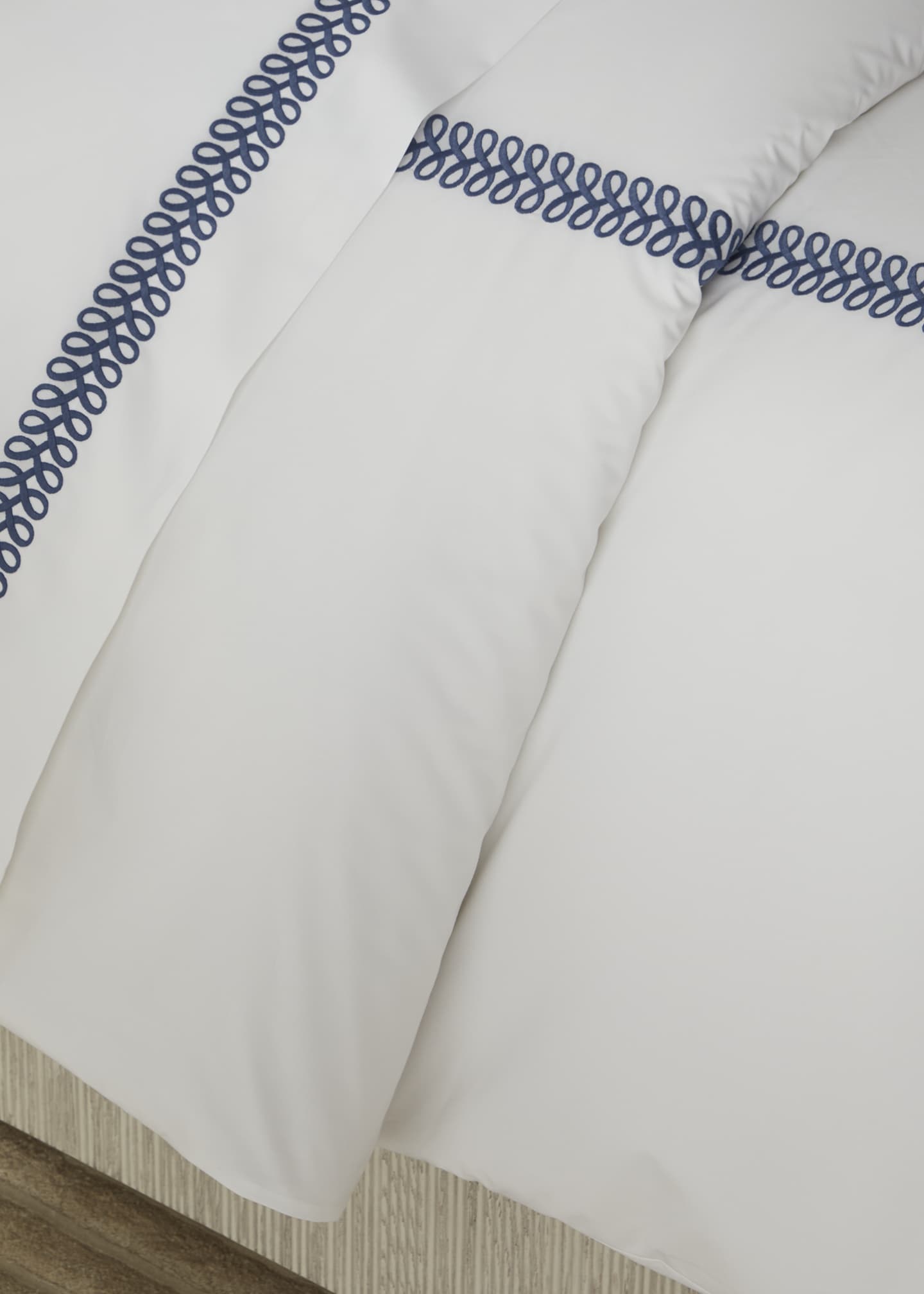 Matouk Schumacher Astor Braid Duvet Cover, King Image 1 of 3