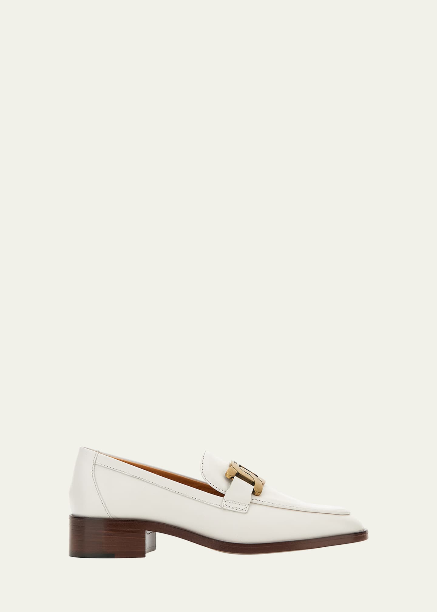 Tods cheap white loafers