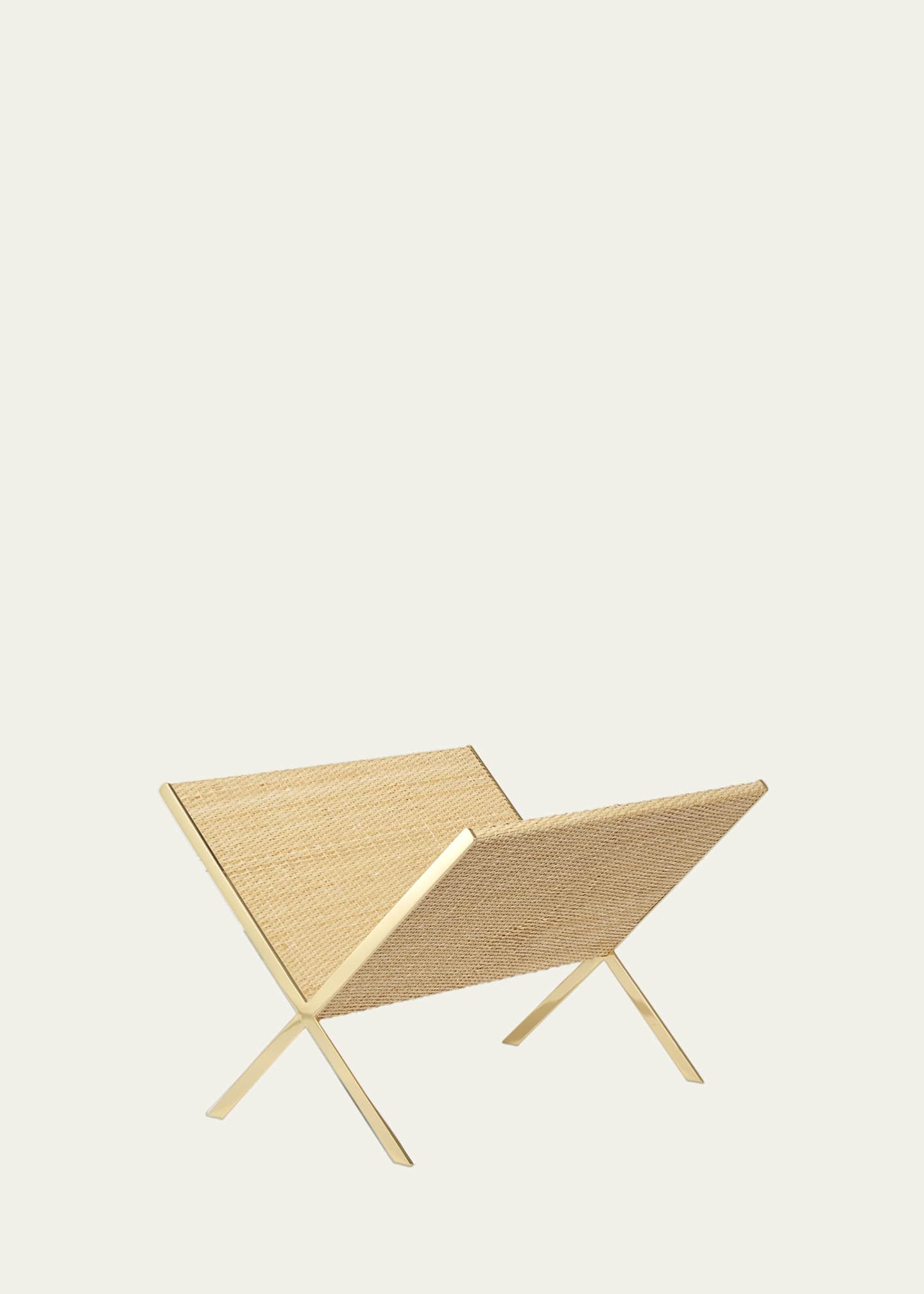 AERIN Colette Cane Magazine Rack Image 2 of 2