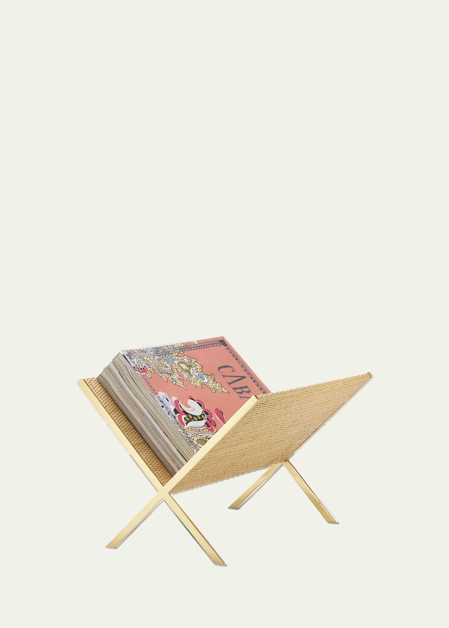 AERIN Colette Cane Magazine Rack Image 1 of 2