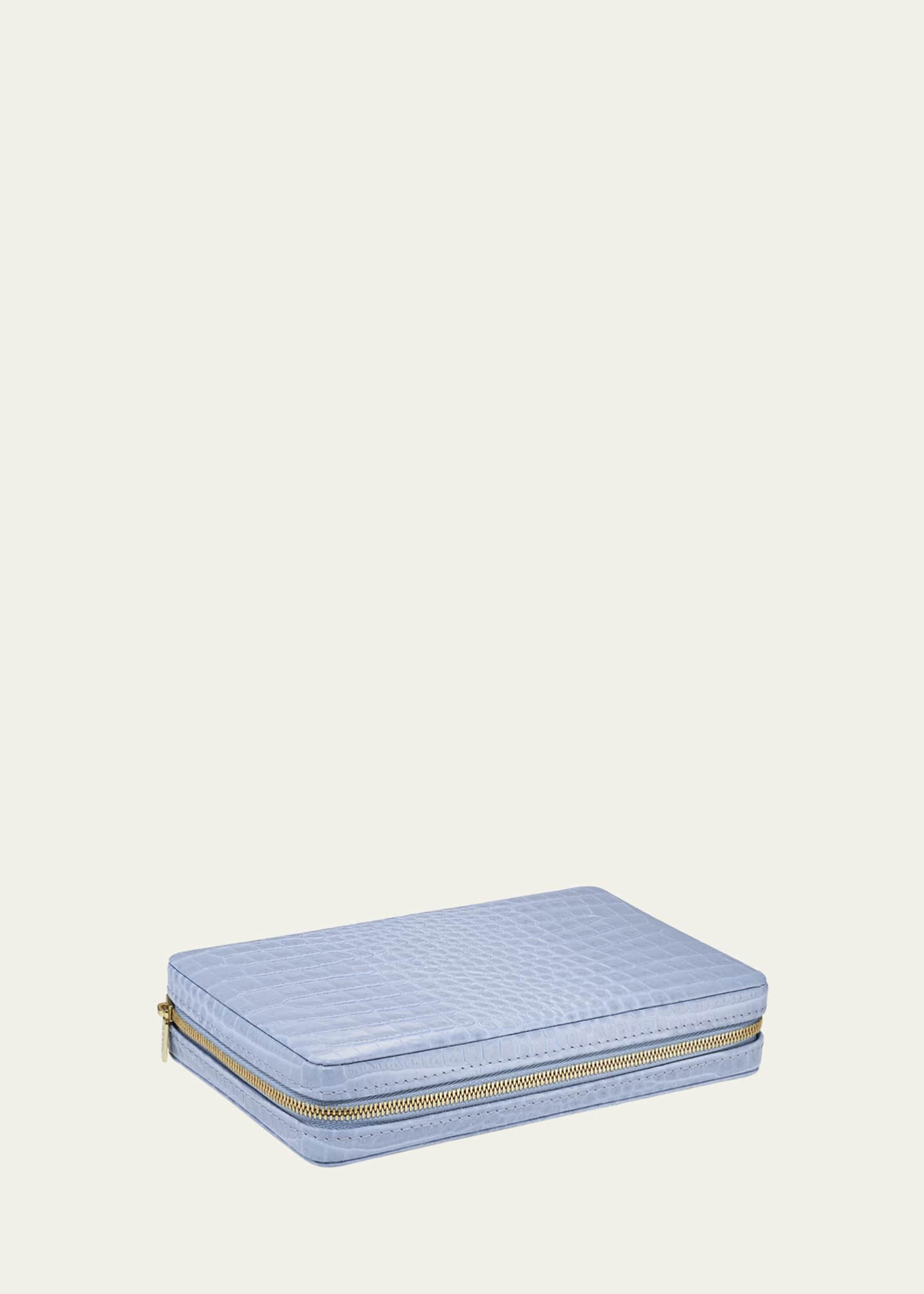 AERIN Enzo Travel Domino Set, Hydrangea Blue Image 2 of 2