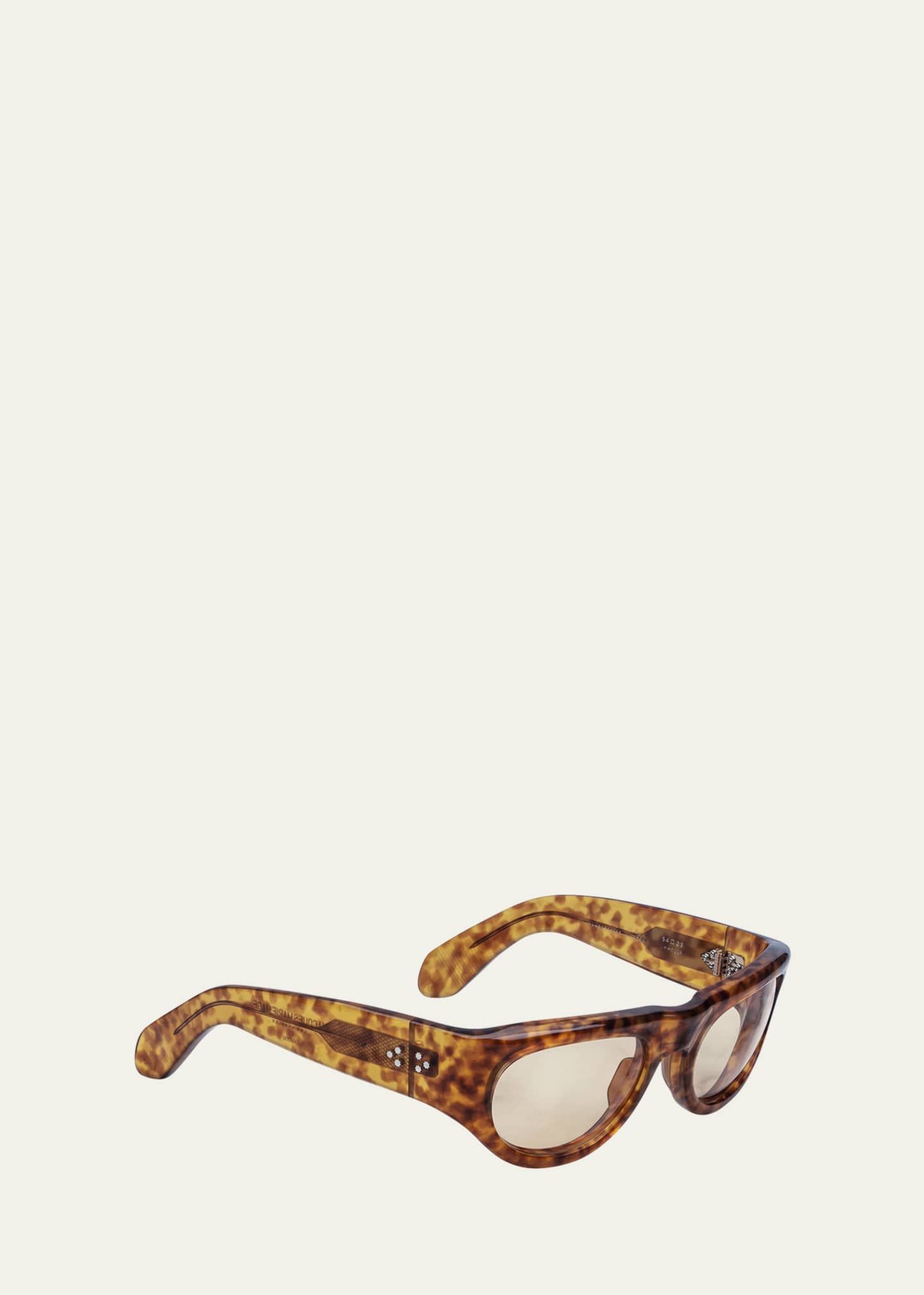 Jacques Marie Mage Men's Clyde Acetate Oval Sunglasses Image 2 of 2