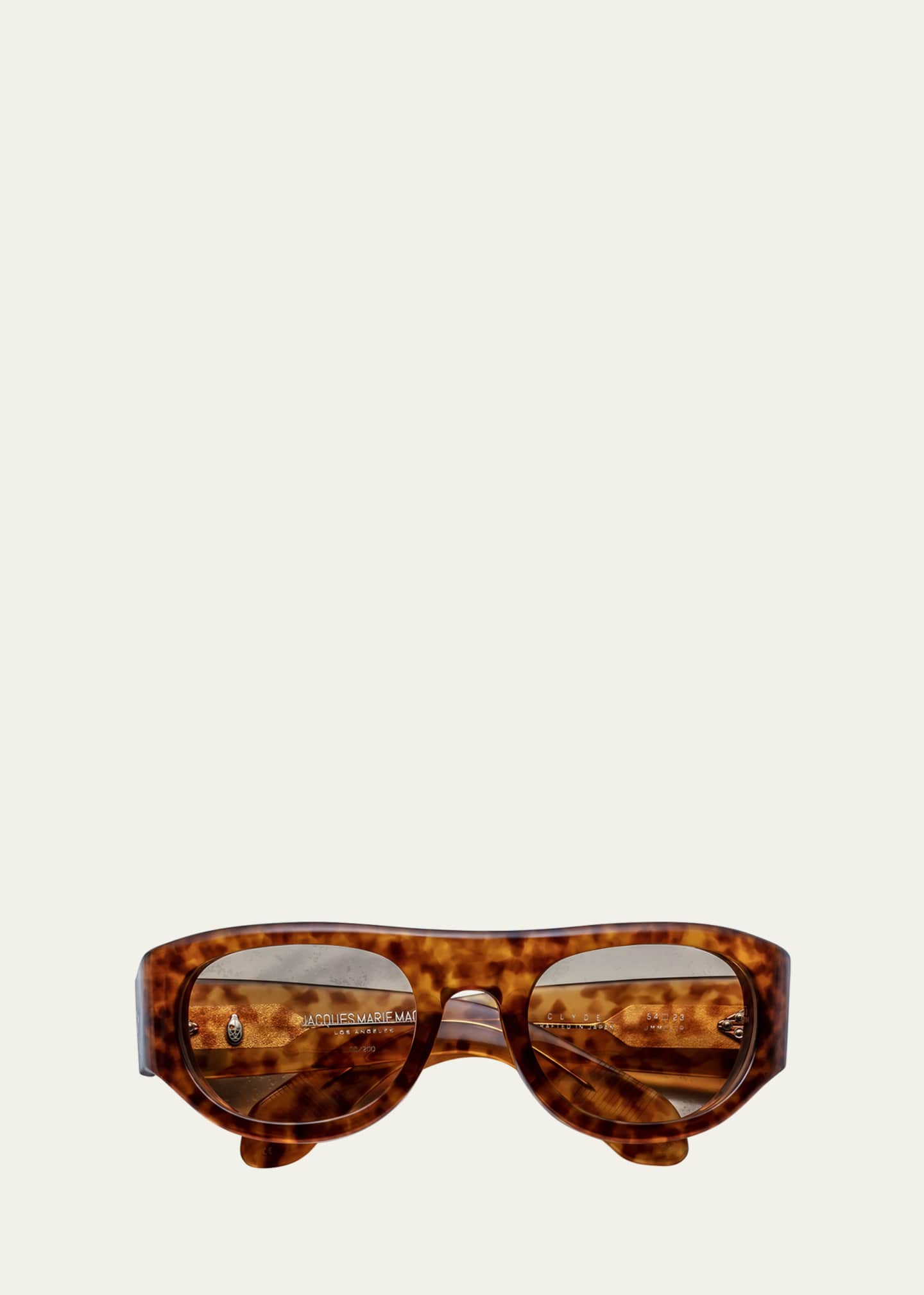Jacques Marie Mage Men's Clyde Acetate Oval Sunglasses Image 1 of 2