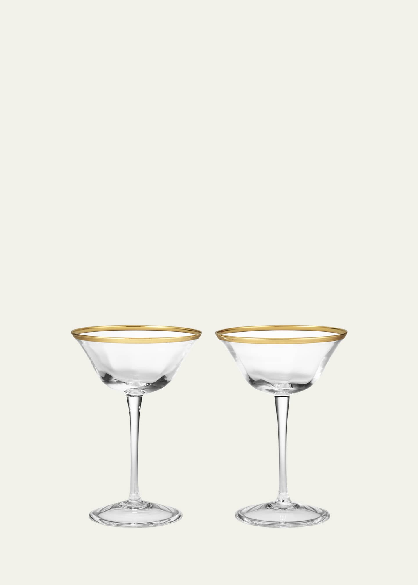 AERIN Sophia Clear Coupe Glasses Image 1 of 2