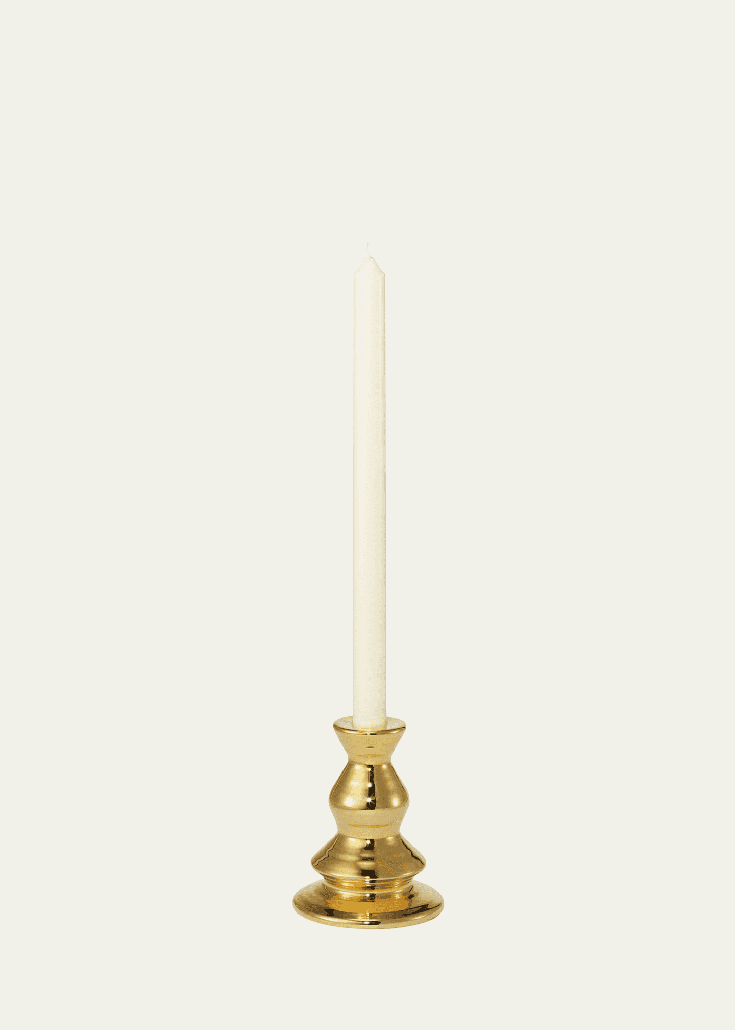 AERIN Allette 4.6" Medium Candleholder, Gold Image 1 of 2