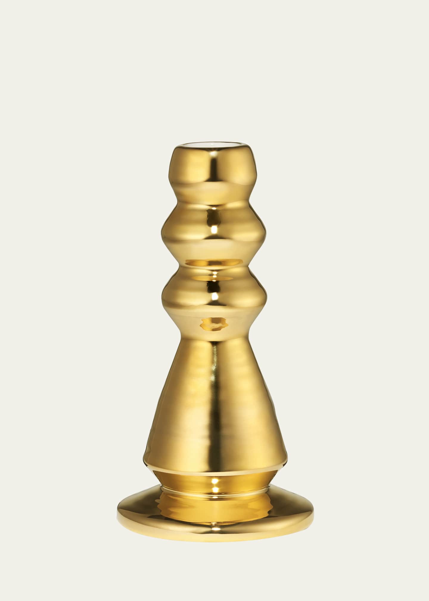 AERIN Allette 6.3" Large Candleholder, Gold Image 2 of 2