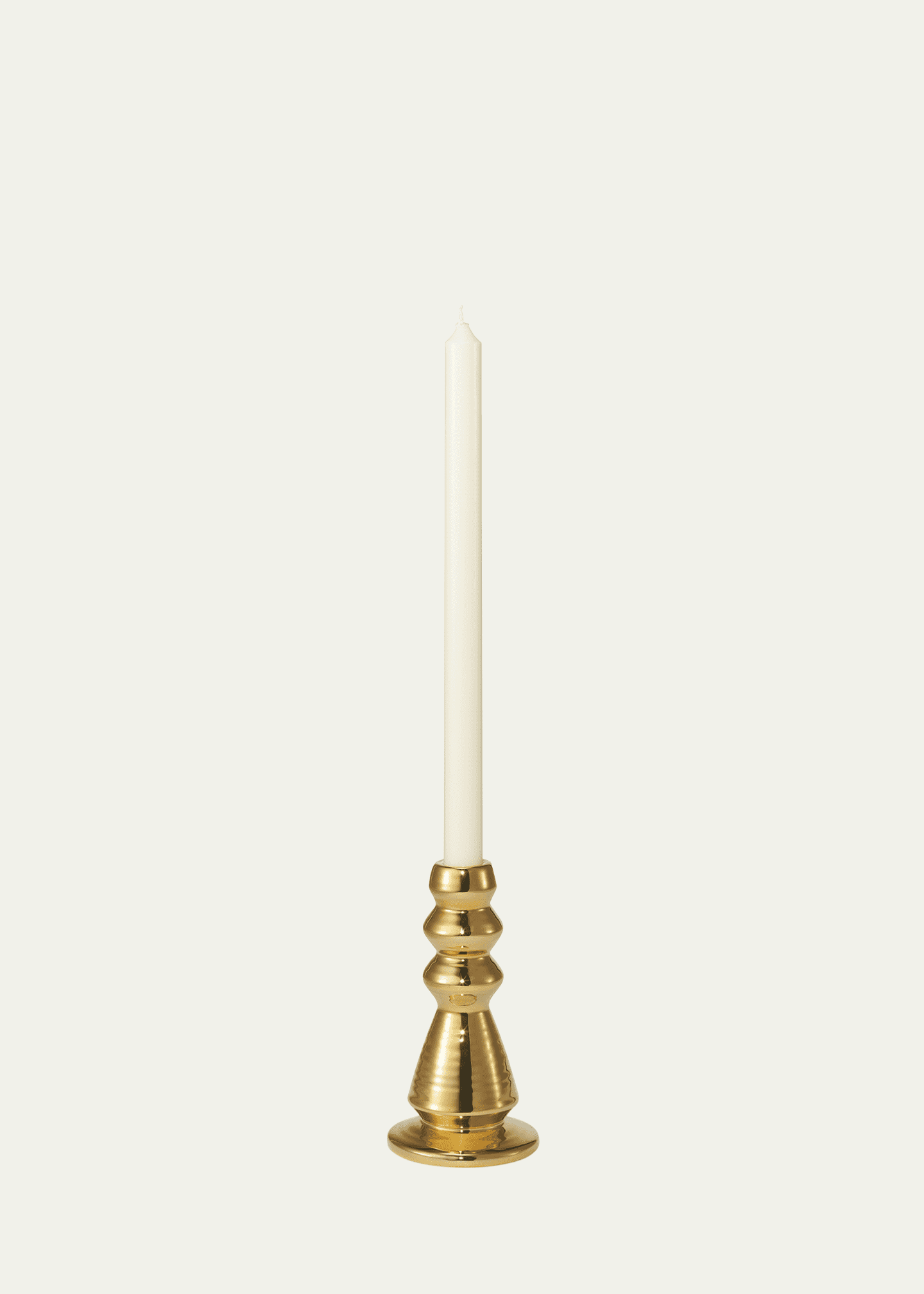 AERIN Allette 6.3" Large Candleholder, Gold Image 1 of 2