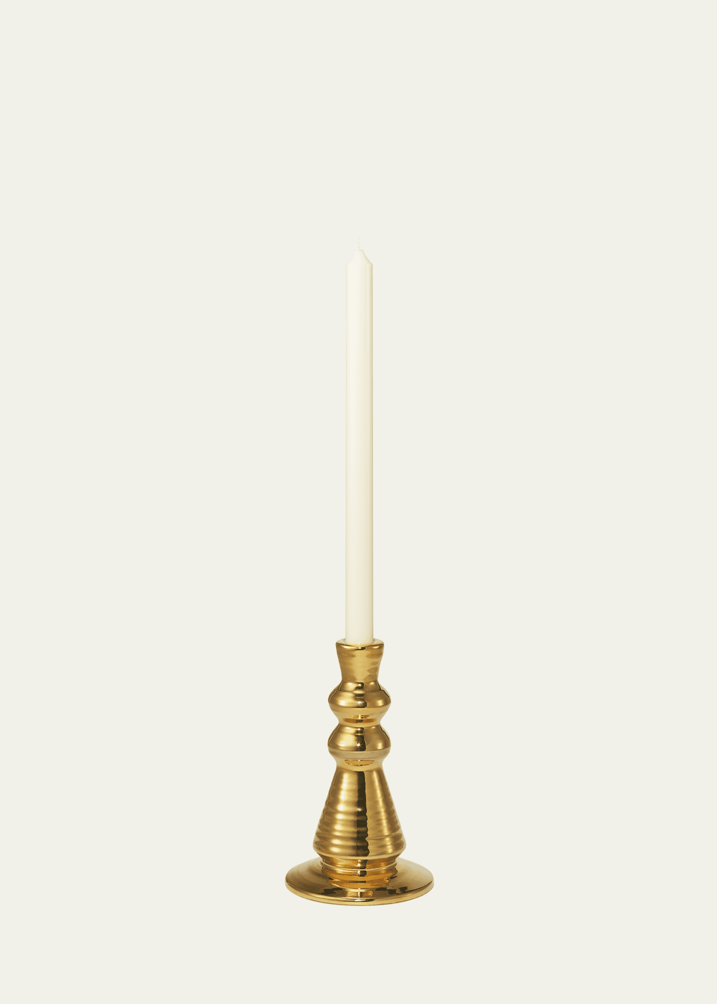 AERIN Allette 7.4" Extra-Large Candleholder, Gold Image 1 of 2
