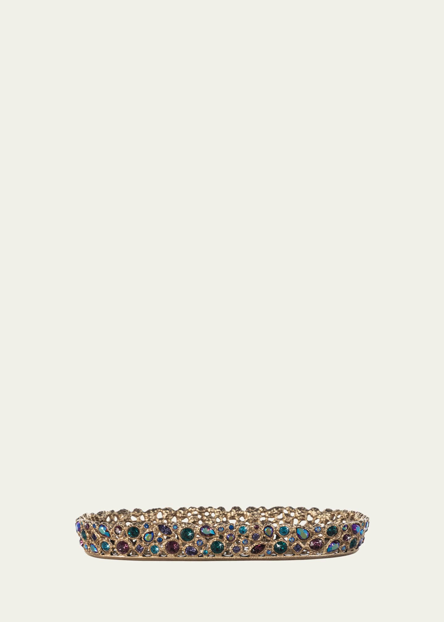 Jay Strongwater Brocade Bejeweled Tray Image 3 of 3