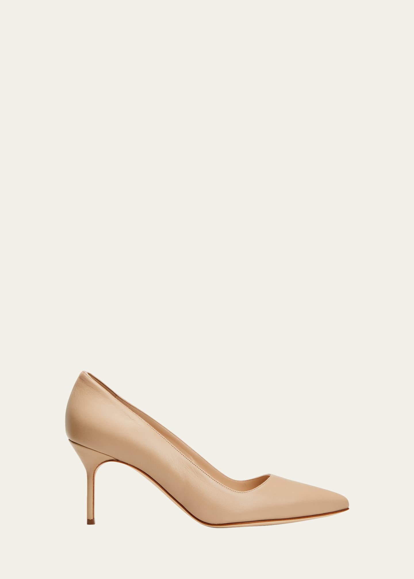 Manolo Blahnik BB 70mm Lambskin Stiletto Pumps
