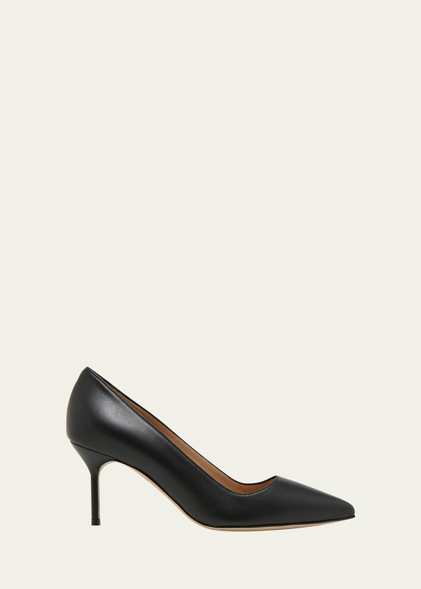 Manolo Blahnik BB 70mm Lambskin Stiletto Pumps