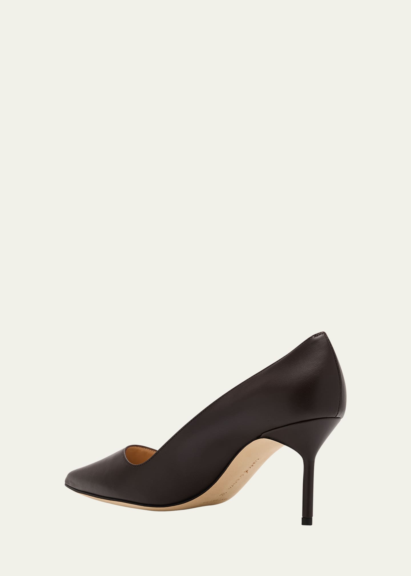 Manolo Blahnik BB 70mm Lambskin Stiletto Pumps - Bergdorf Goodman