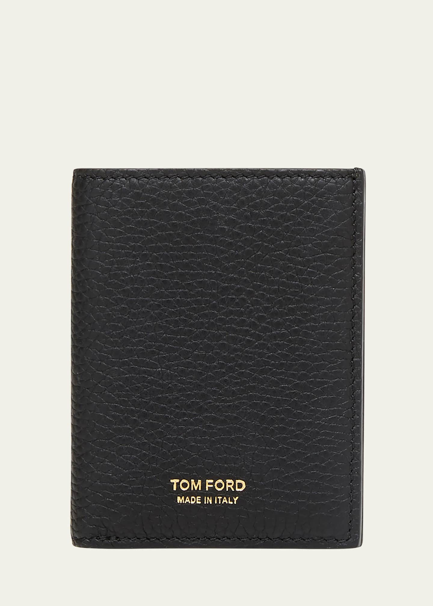 TOM FORD Men's Full-Grain Leather Bifold Card Holder - Bergdorf Goodman