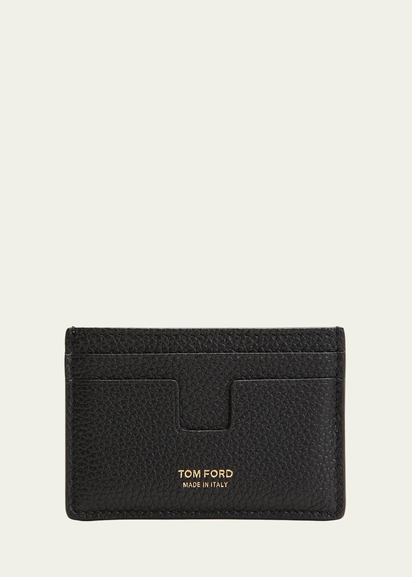 TOM FORD Leather T-Line Classic Card Holder - Bergdorf Goodman
