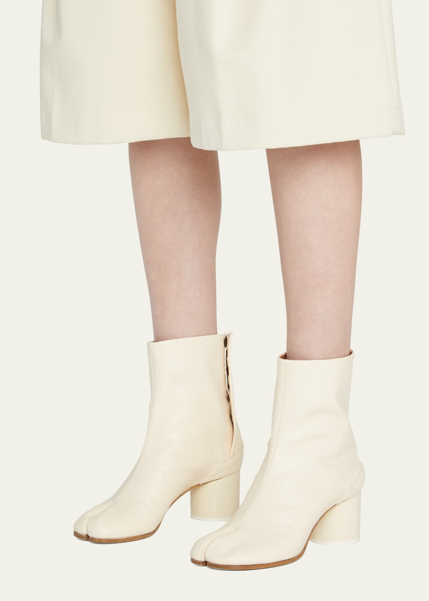Maison Margiela Tabi Leather SplitToe Booties Bergdorf Goodman