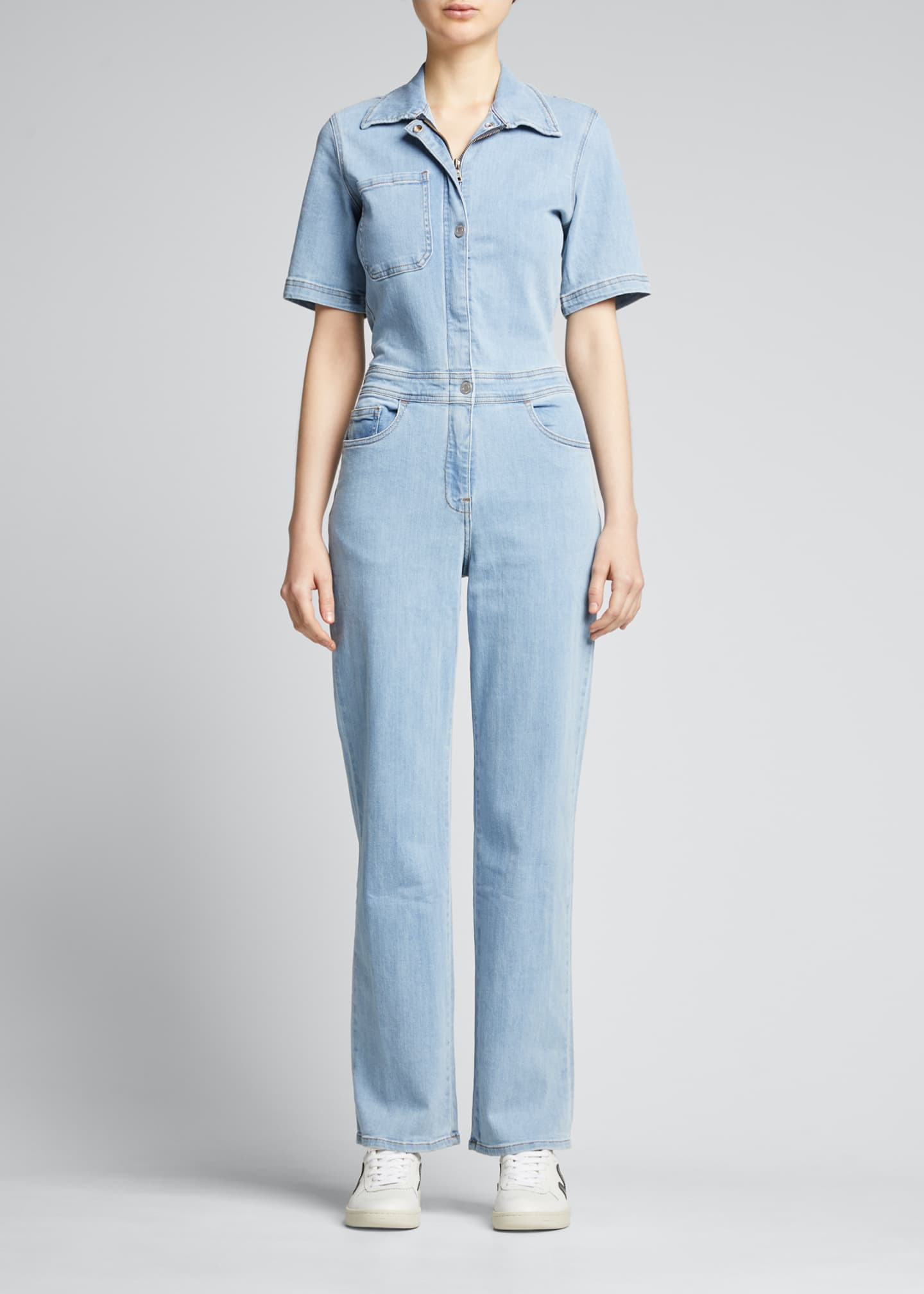 Rivet Utility Rowdy Denim Jumpsuit Bergdorf Goodman