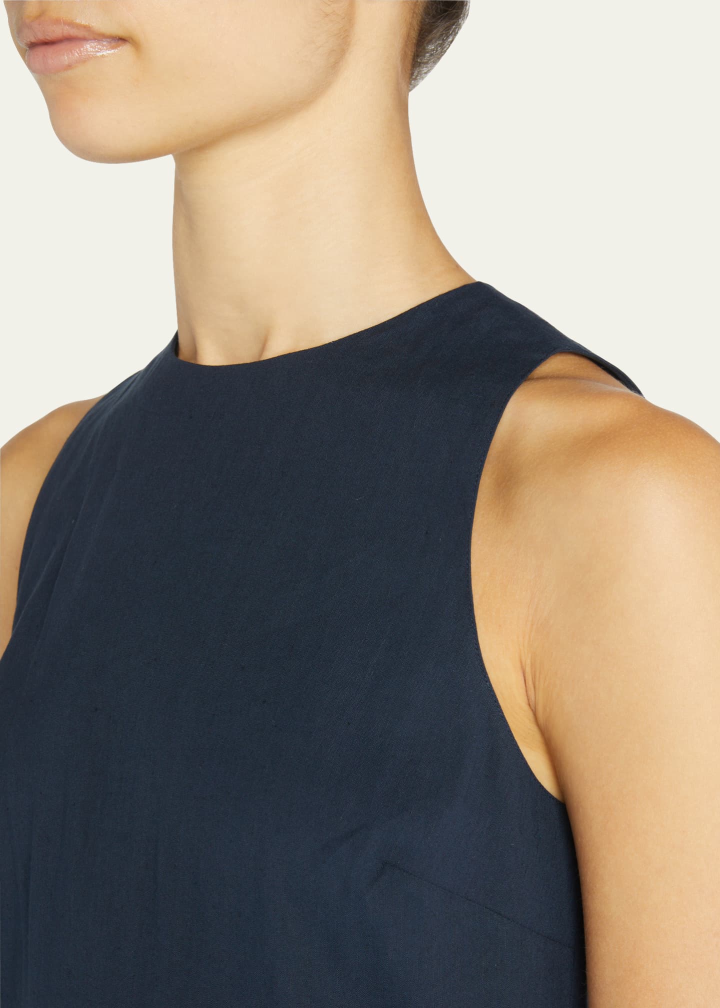 Vince Sleeveless Linen Romper Bergdorf Goodman