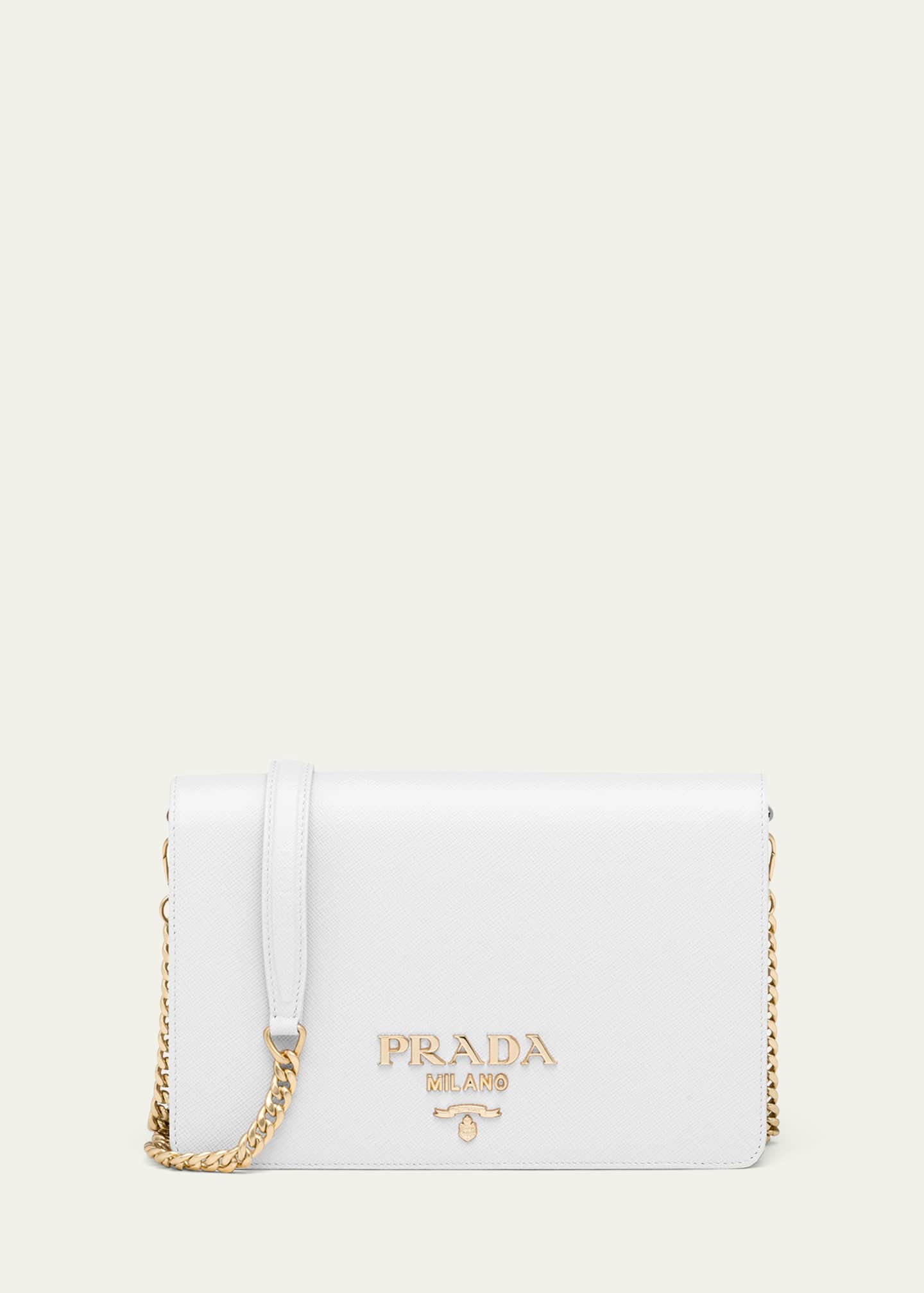 Shop Prada Leather Mini Bag