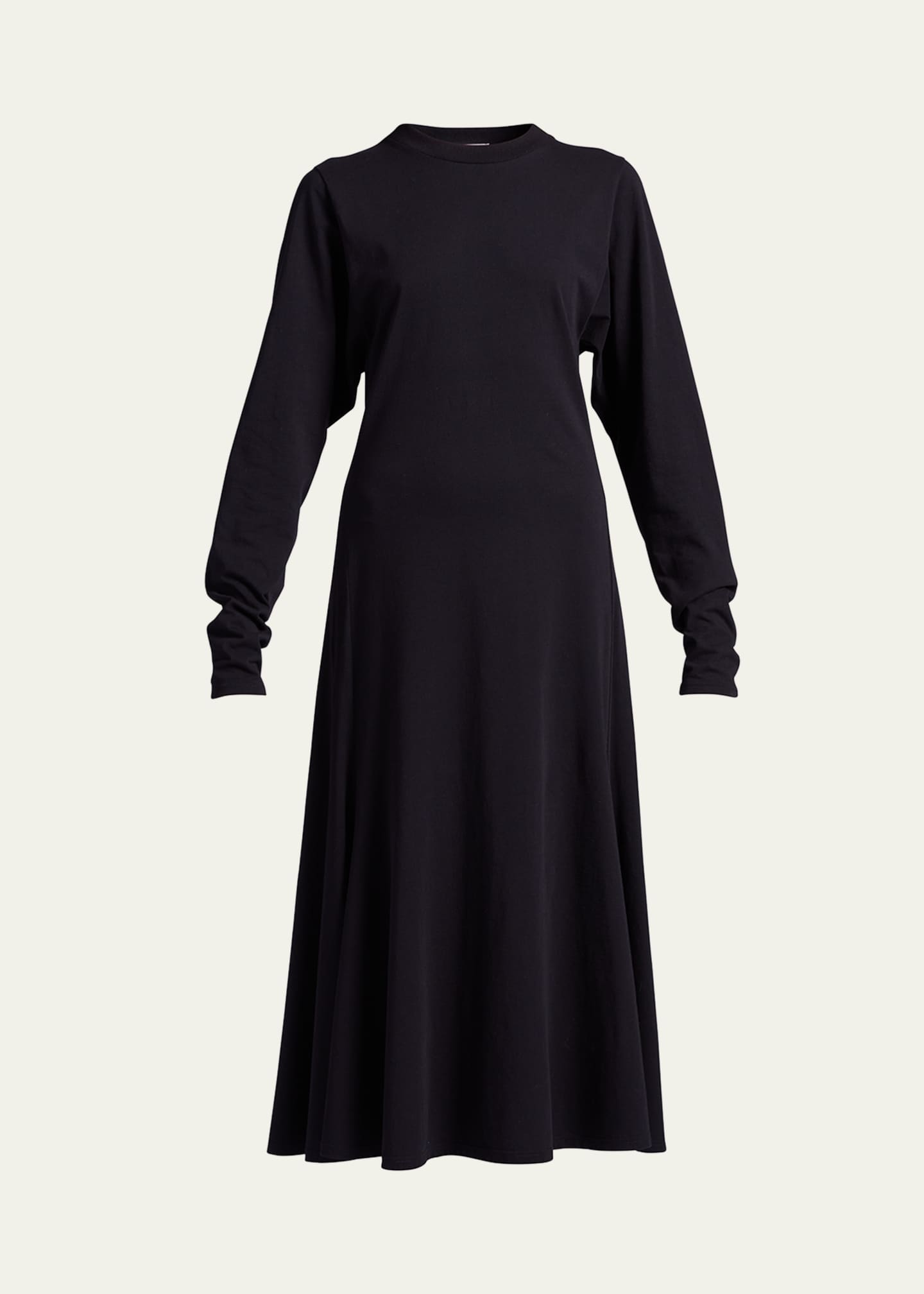 THE ROW Gentwood Long-Sleeve Cotton Midi Dress - Bergdorf Goodman