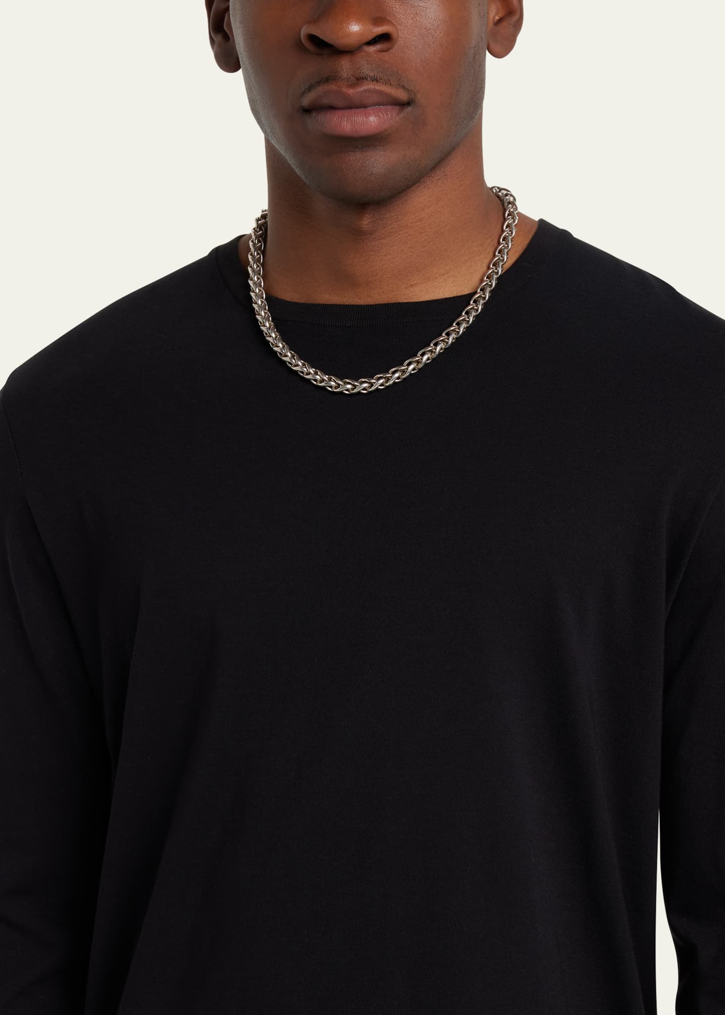 Lois Sasson Design Men's Sterling Silver Chain Necklace Bergdorf Goodman