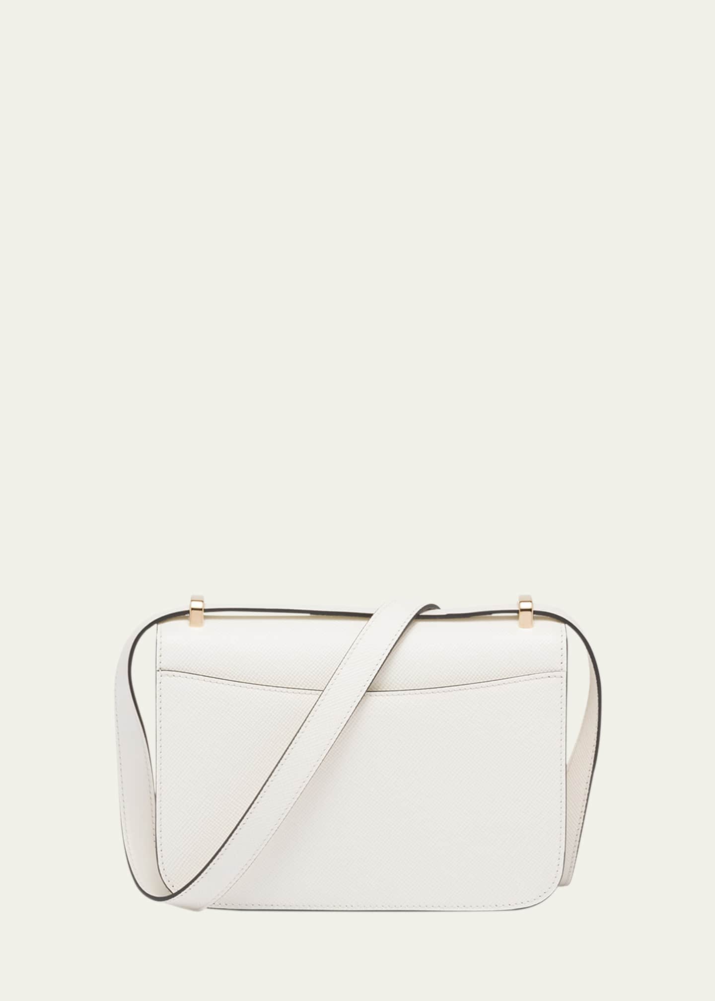 Prada Triangle Logo Flap Leather Crossbody Bag Image 3 of 5