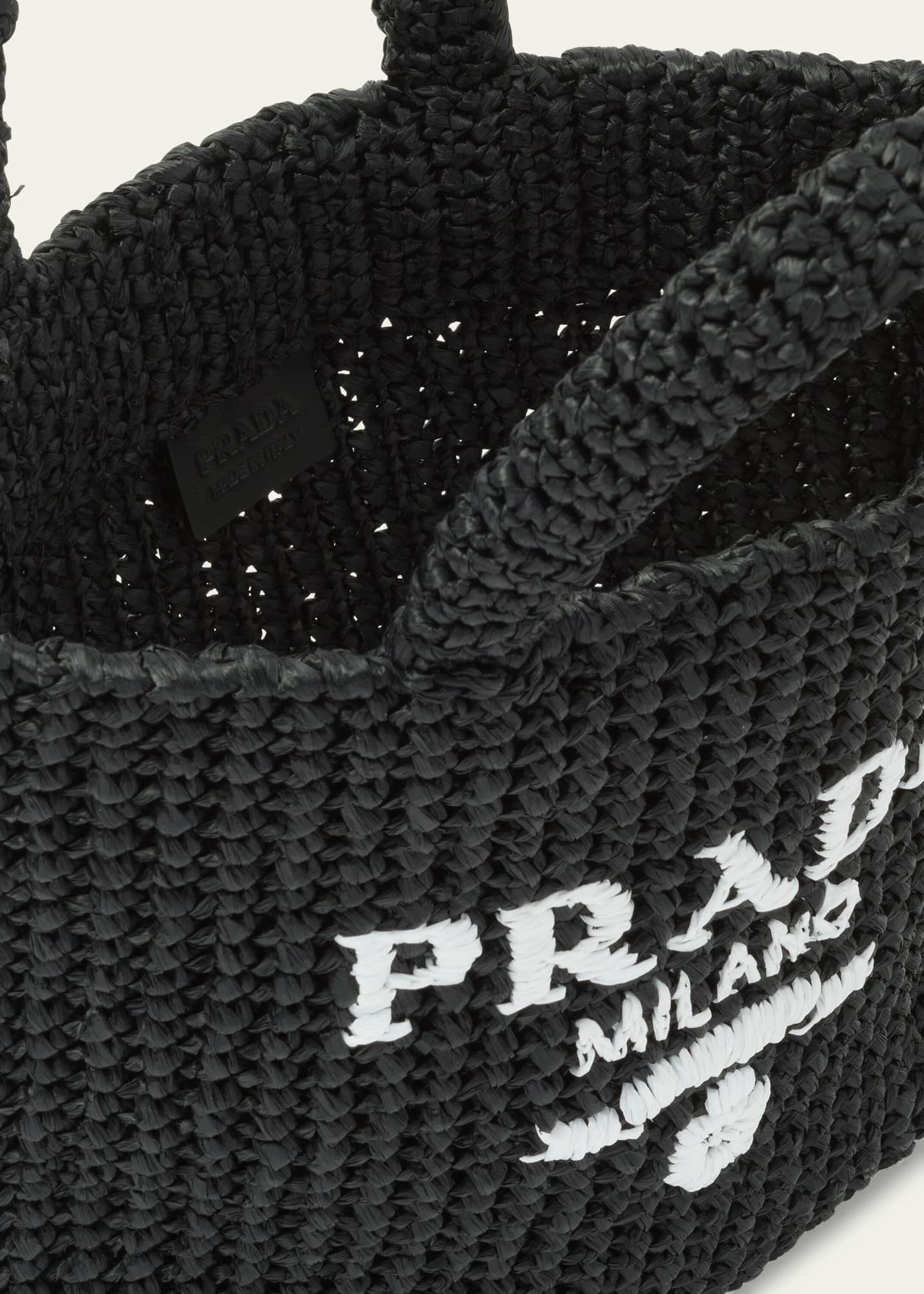 Prada Small Crochet Tote Bag Image 4 of 5