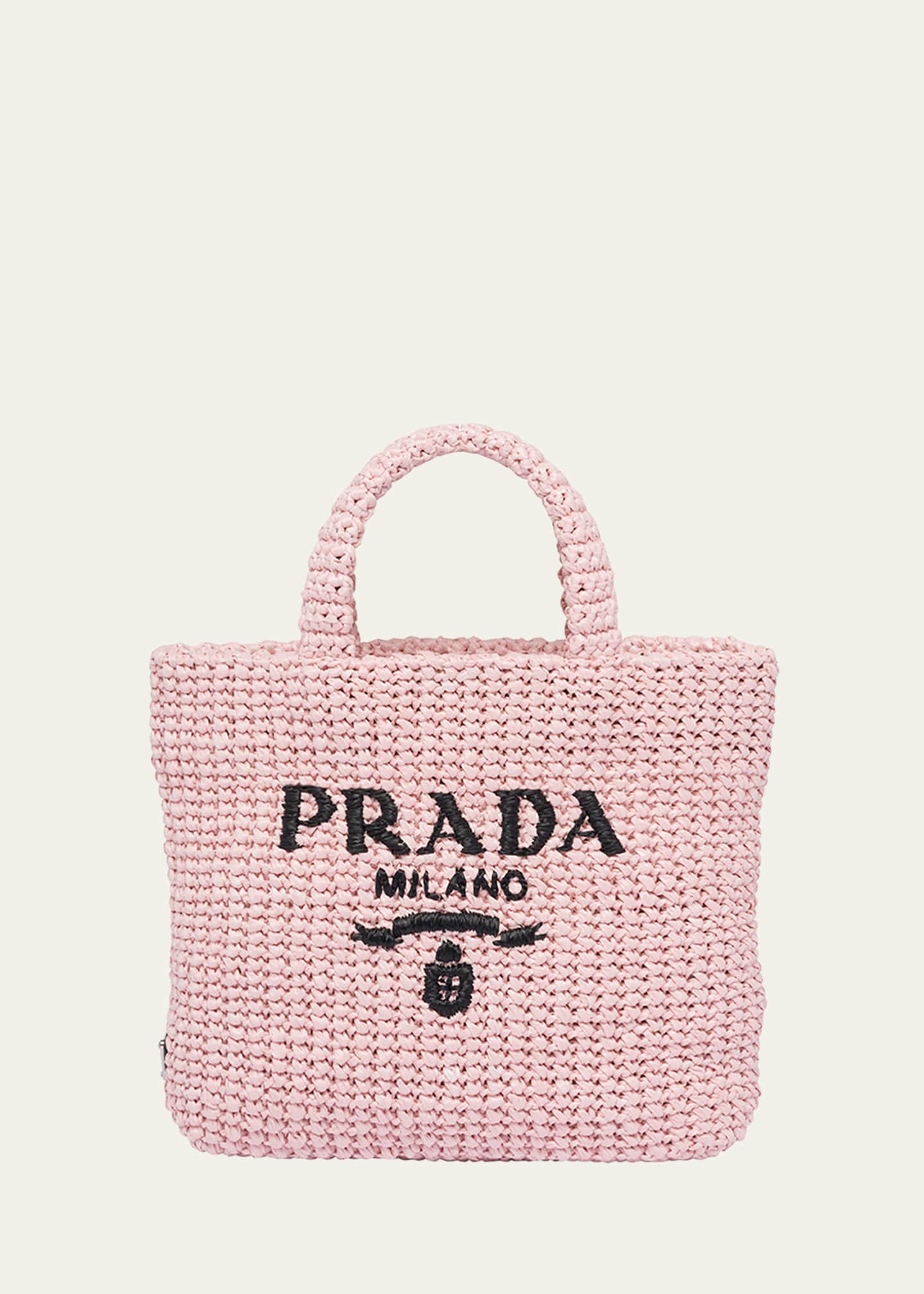 Prada Small Crochet Tote Bag - Bergdorf Goodman