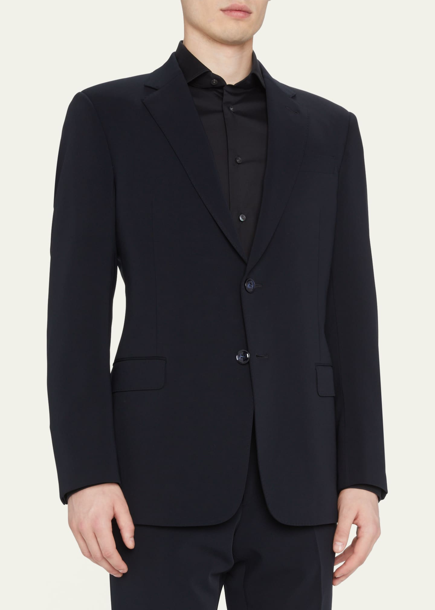 Giorgio armani black suit store