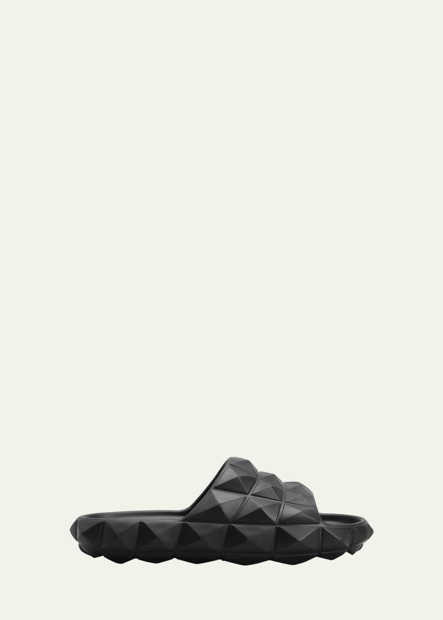 Valentino Garavani Roman Stud Turtle Slide Sandals - Bergdorf Goodman