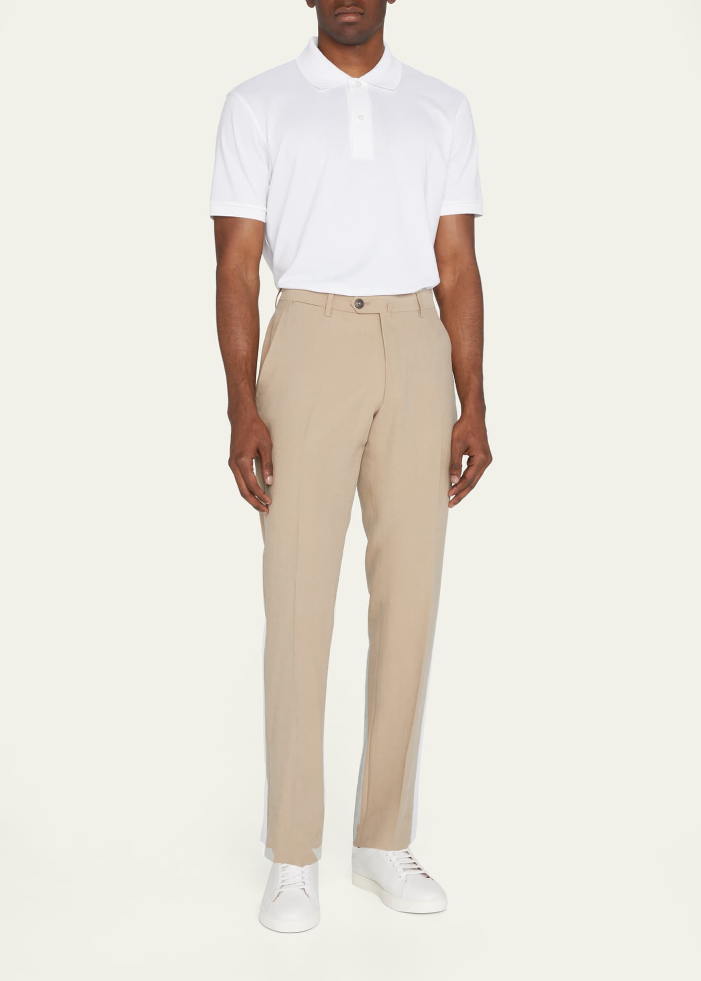 Emporio Armani Men's Lyocell-Blend Suit Separate Trousers