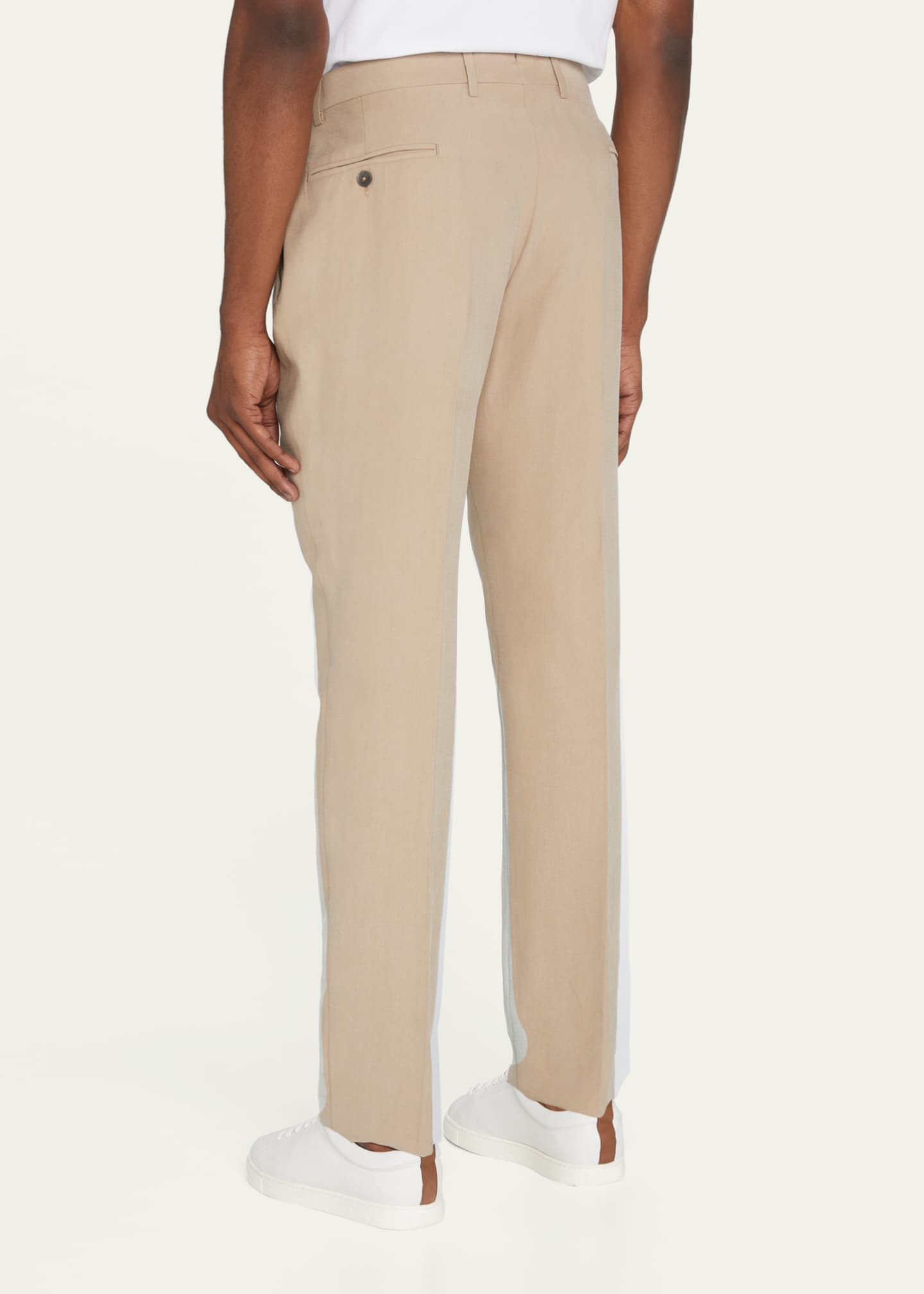 Emporio Armani Men's Lyocell-Blend Suit Separate Trousers Image 3 of 5