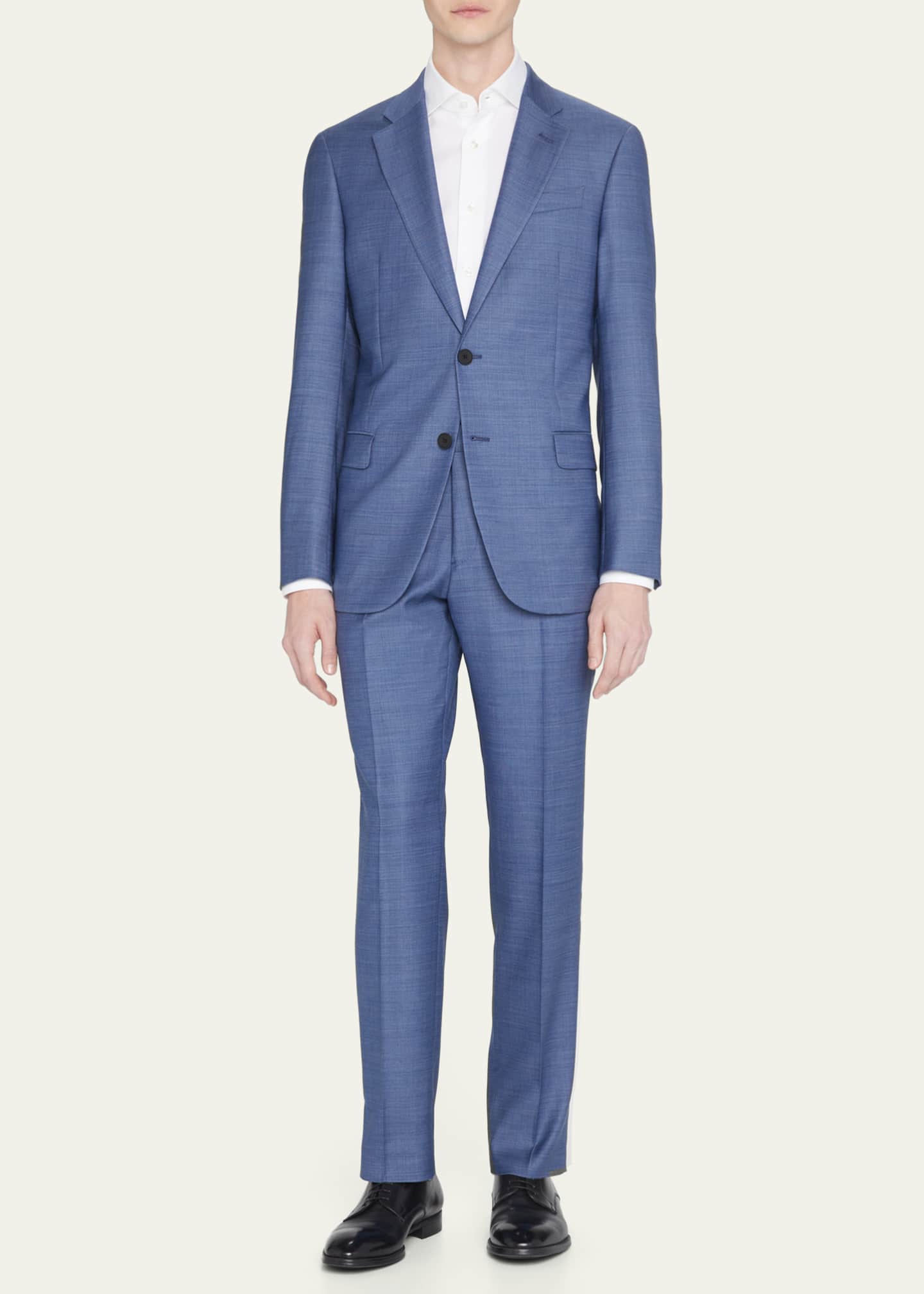 Emporio Armani Men's Performance Stretch Solid Suit Bergdorf Goodman