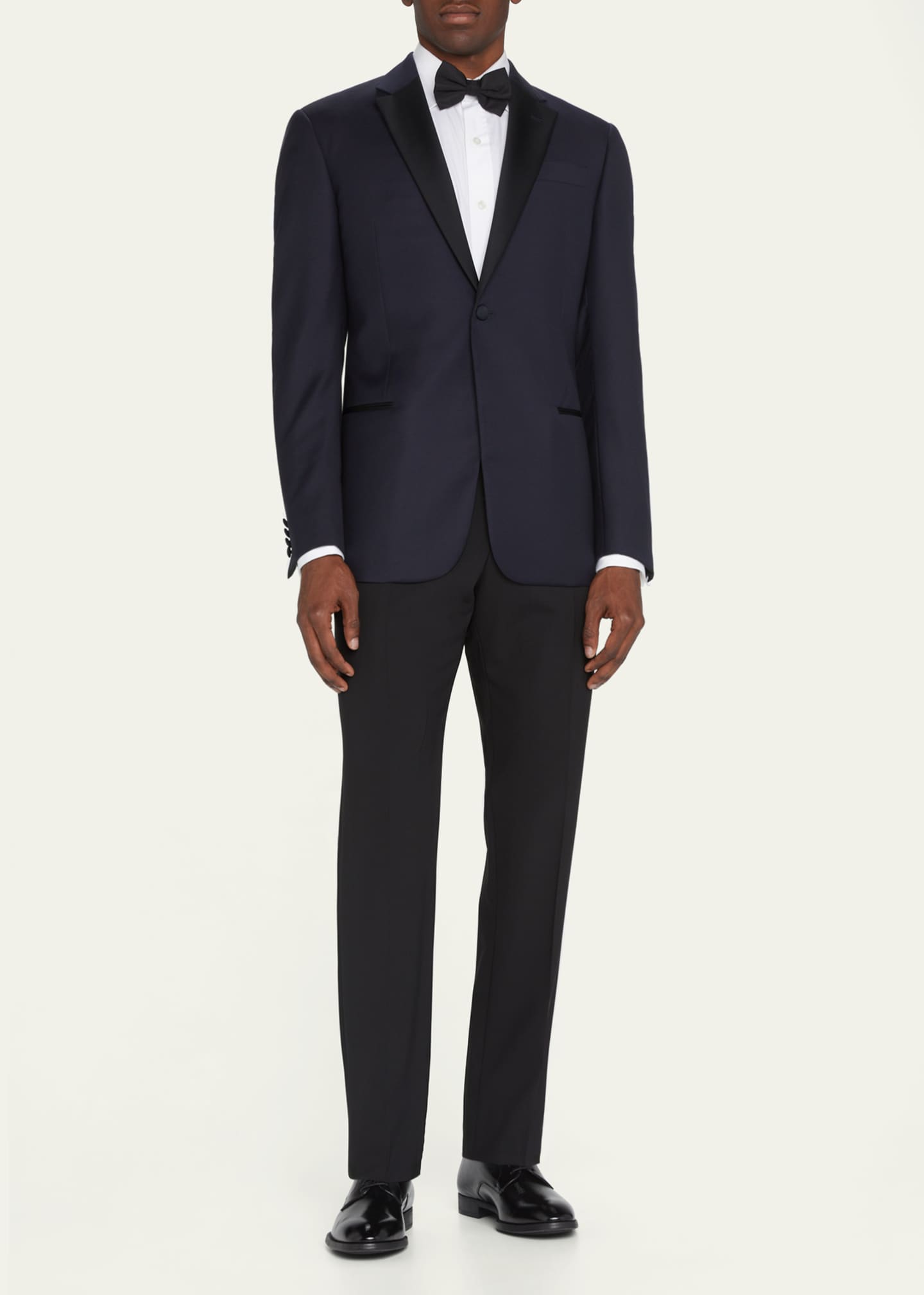 Emporio Armani Men's Contrast Notch Lapel Two-Piece Tuxedo Suit Image 2 of 5
