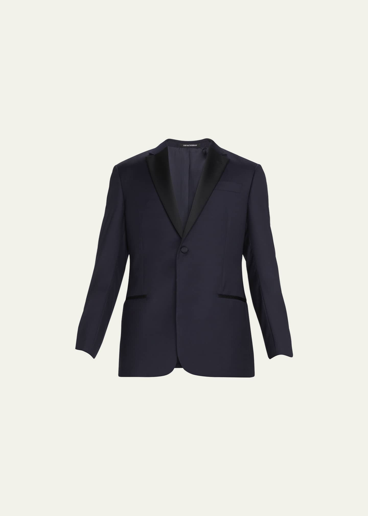 Emporio Armani Men's Contrast Notch Lapel Two-Piece Tuxedo Suit Image 1 of 5