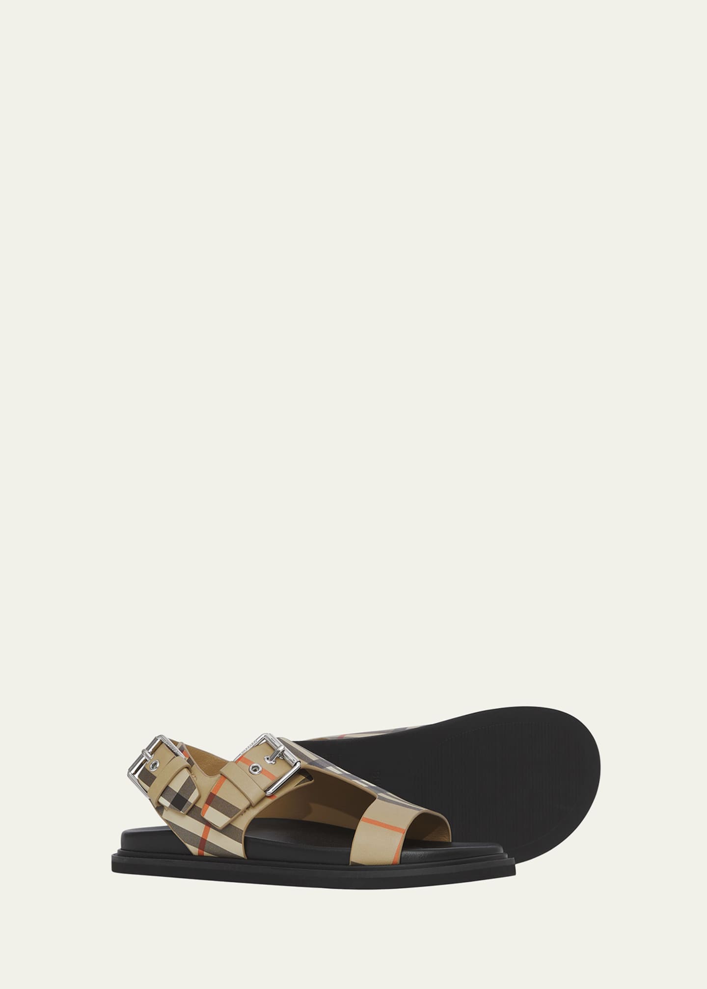 Burberry Kid s Bertha Vintage Check Buckle Sandals Toddler Kids