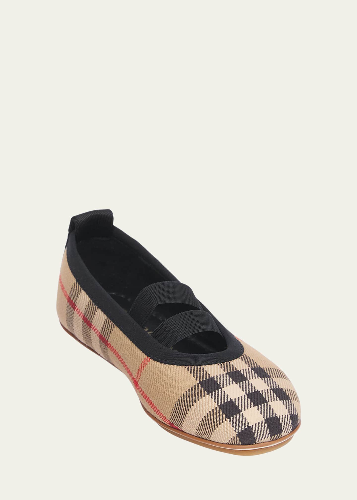 Burberry ballerina flats sale discount