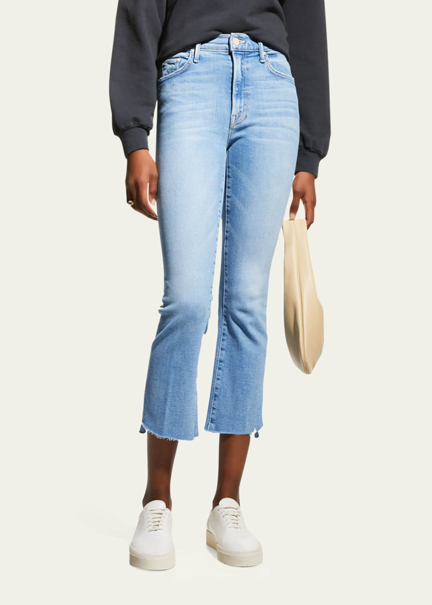 MOTHER The Insider Crop Step Fray Jeans - Bergdorf Goodman