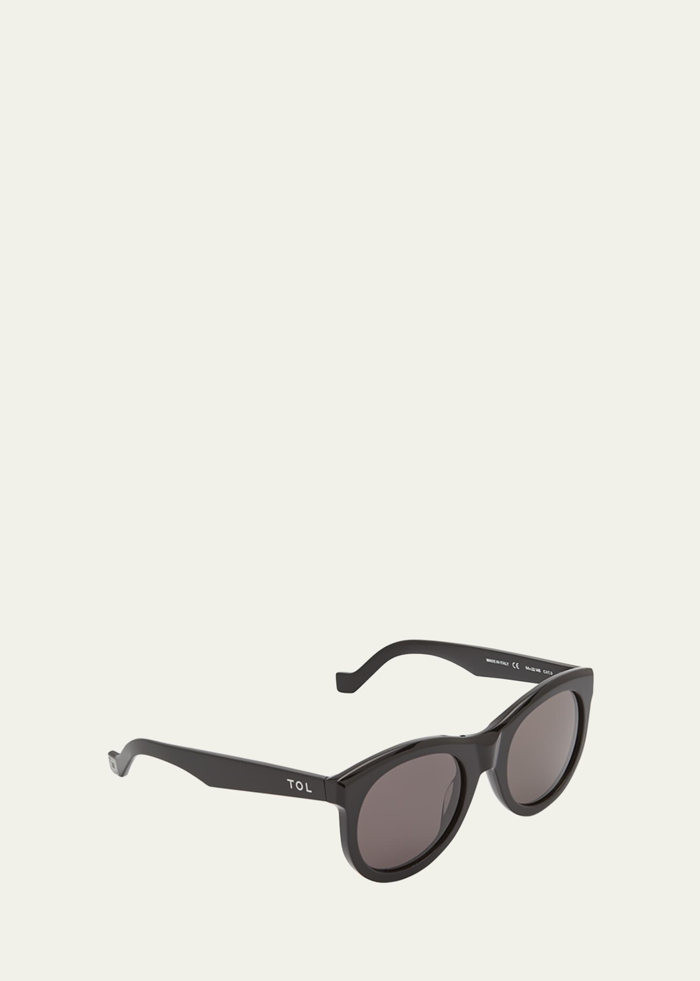 TOL Eyewear Incognito Round Acetate Sunglasses Image 2 of 2
