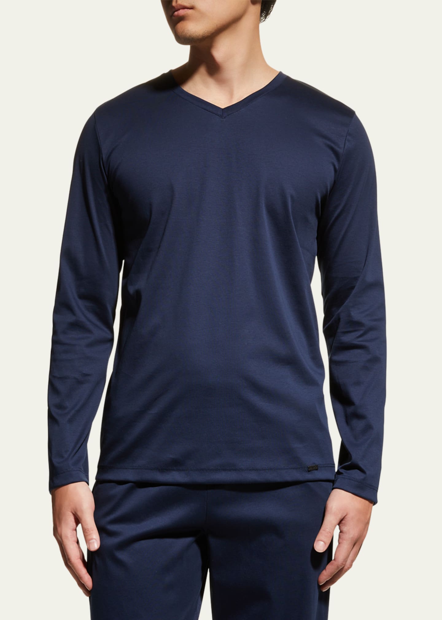 Hanro Men's Night Selection Long Cotton Pajama Set Image 4 of 5