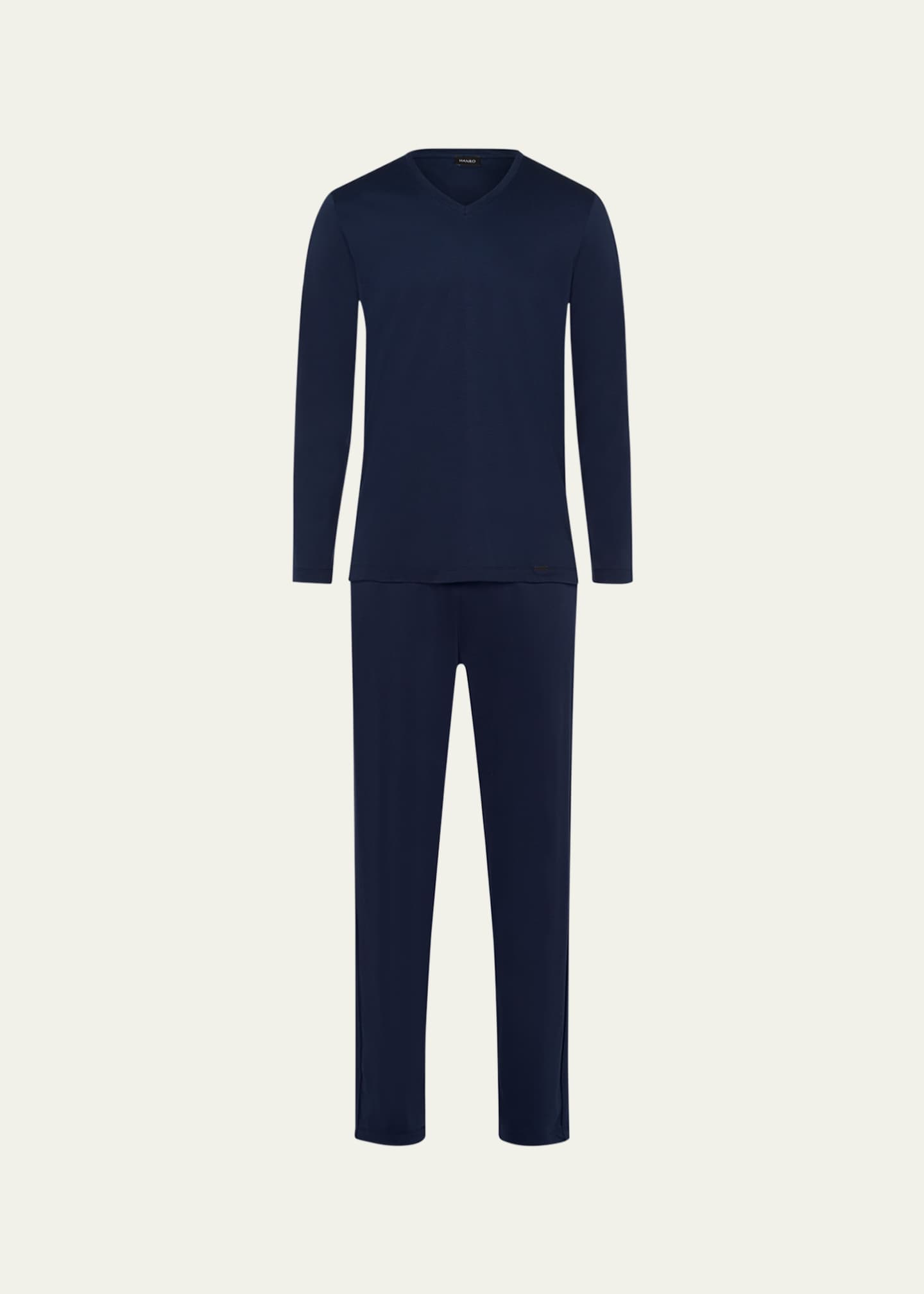 Hanro Men's Night Selection Long Cotton Pajama Set Image 1 of 5
