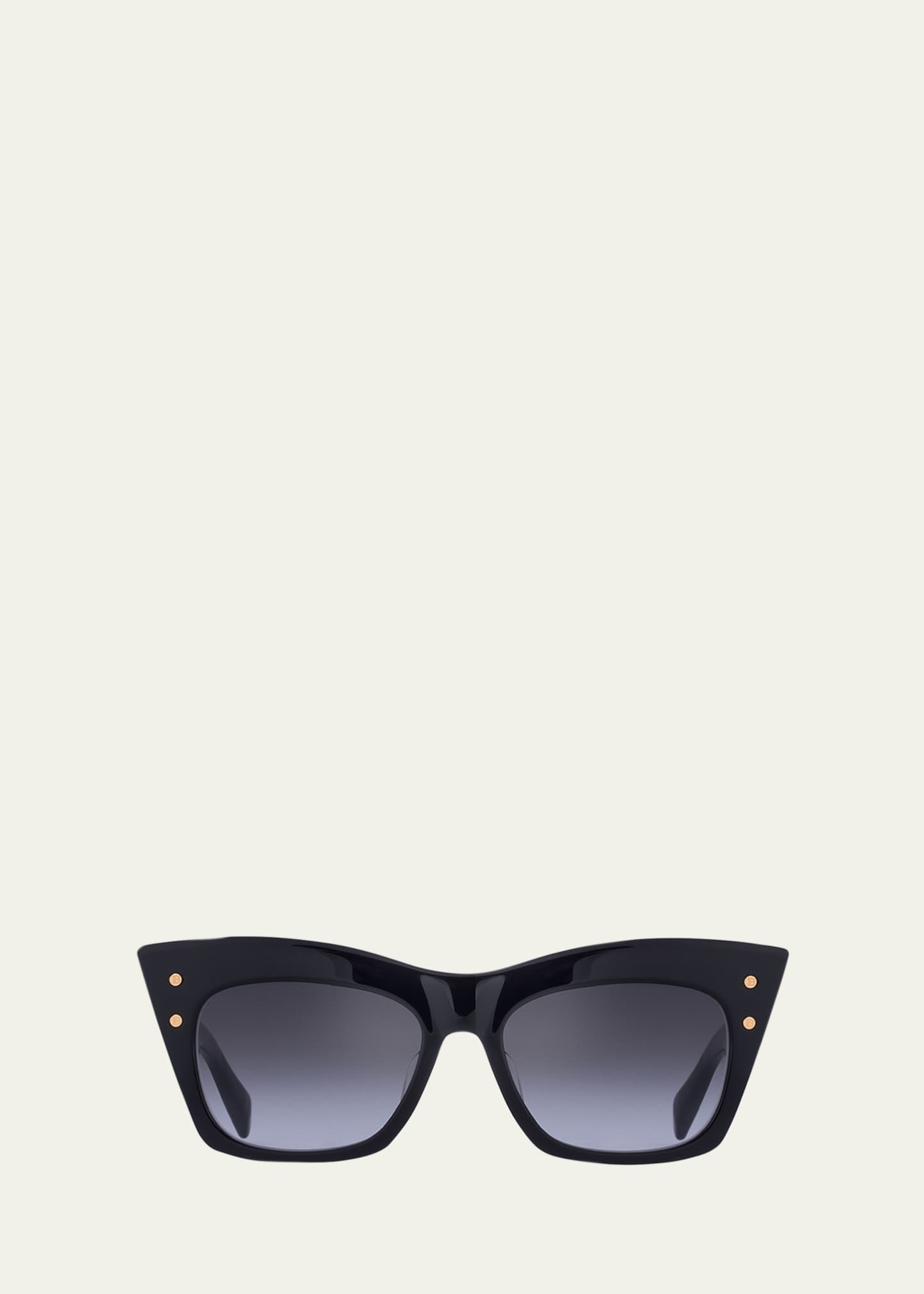 Balmain B-Escape Acetate & Titanium Wrap Sunglasses - Bergdorf Goodman