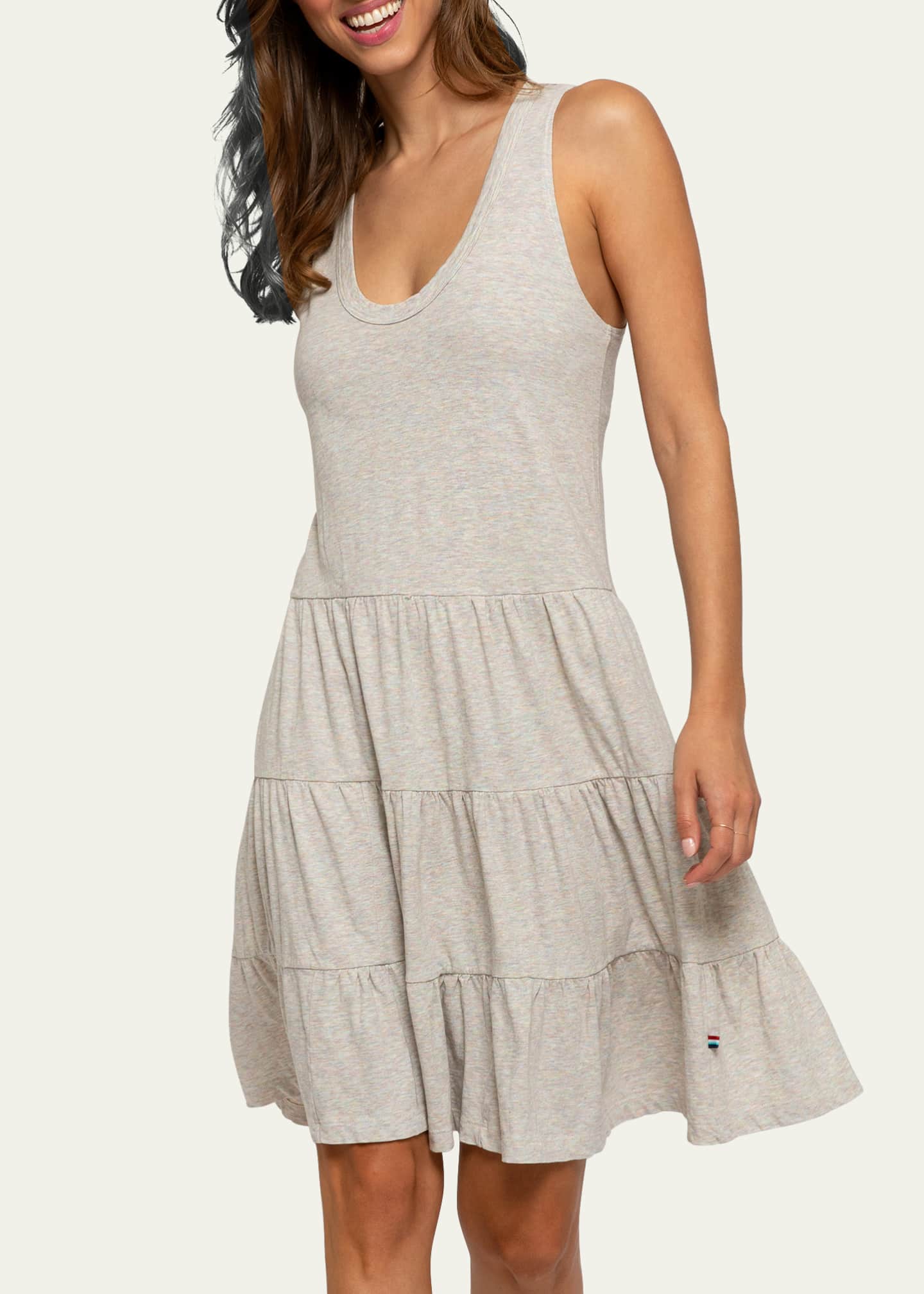 Sol Angeles Rainbow Cotton Jersey Tier Dress Bergdorf Goodman