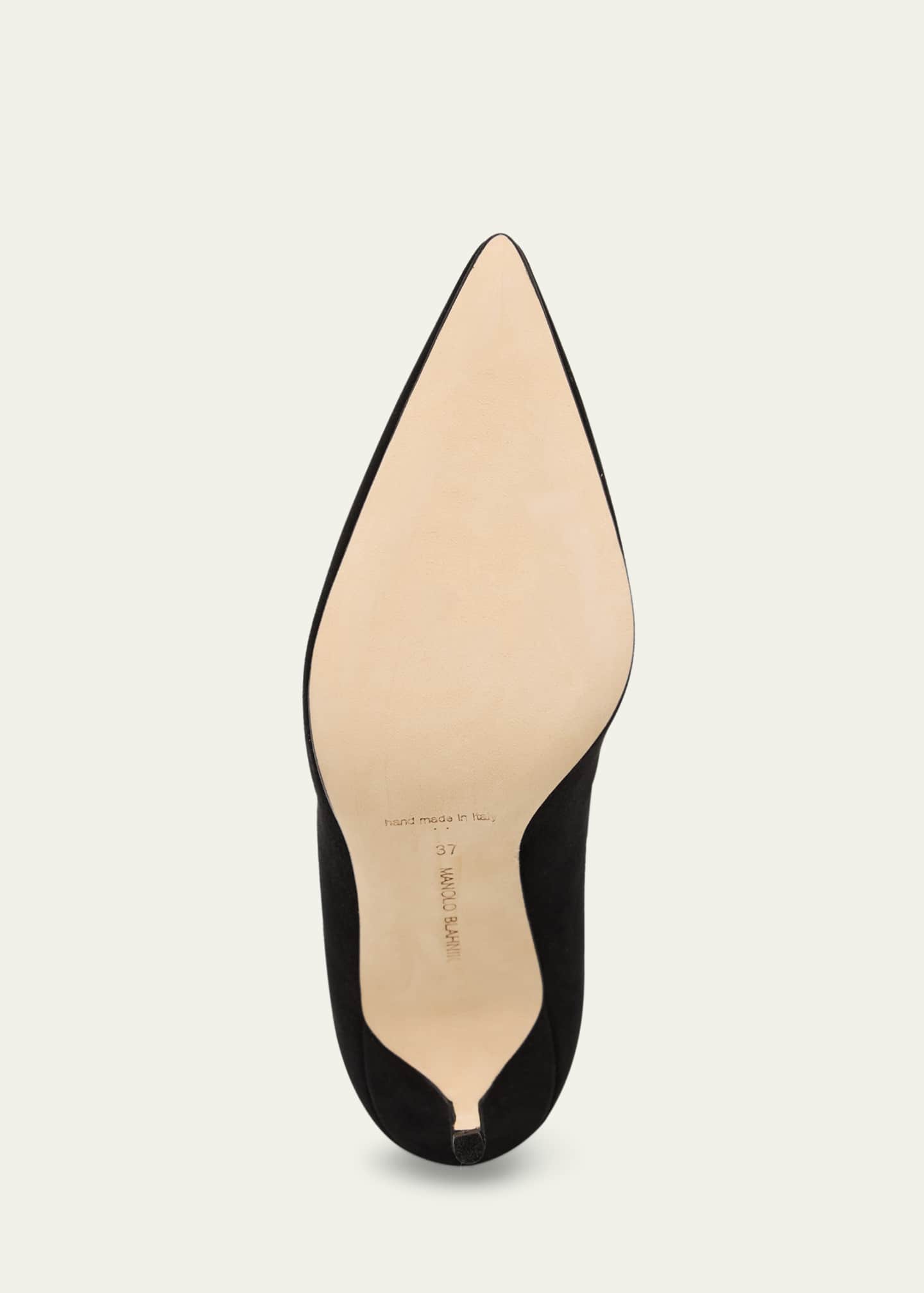 Manolo Blahnik BB 90mm Suede Pumps Image 6 of 7