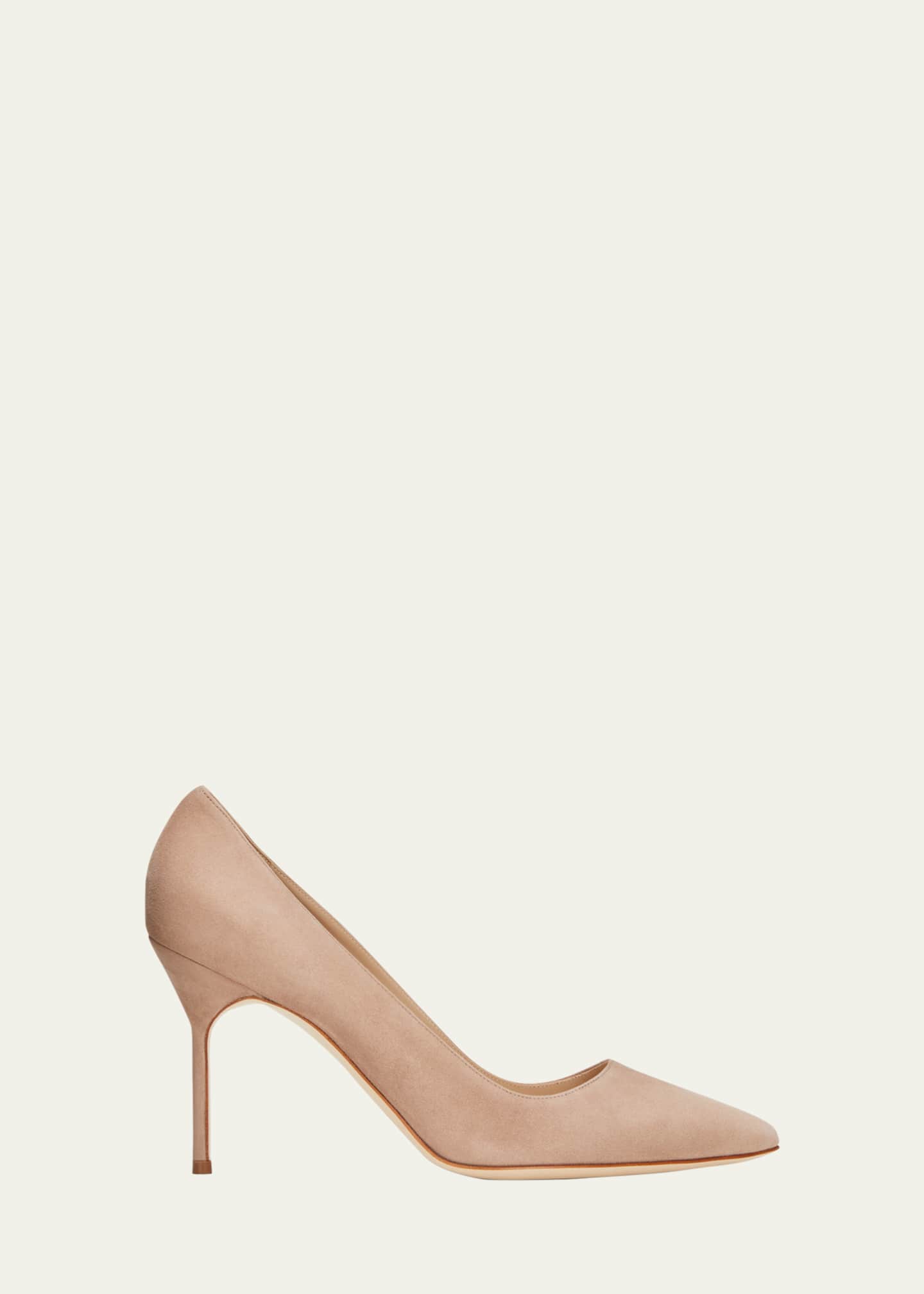 Manolo Blahnik BB 90mm Suede Pumps Image 1 of 5