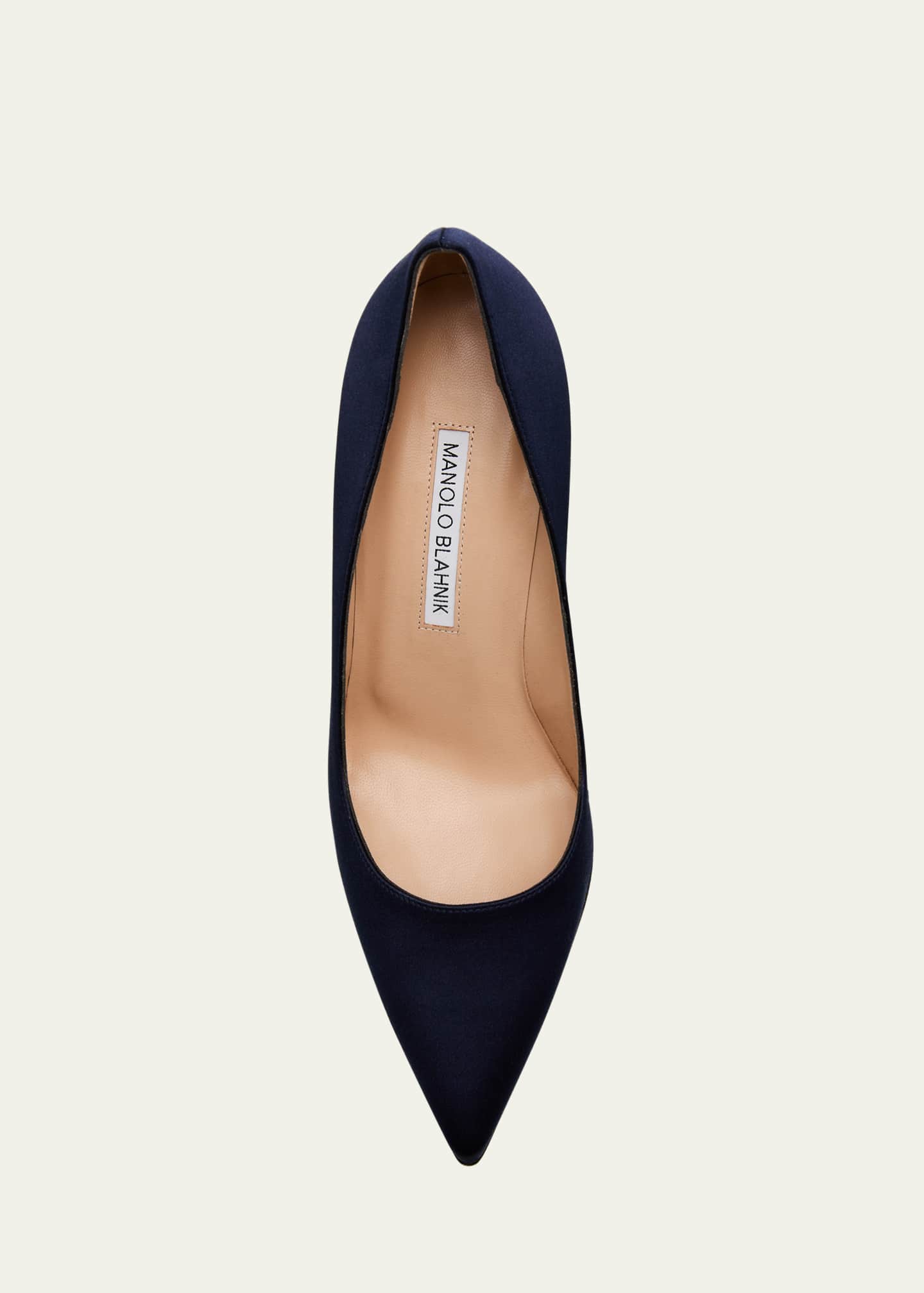 Manolo Blahnik BB 90mm Satin Pumps Image 6 of 6