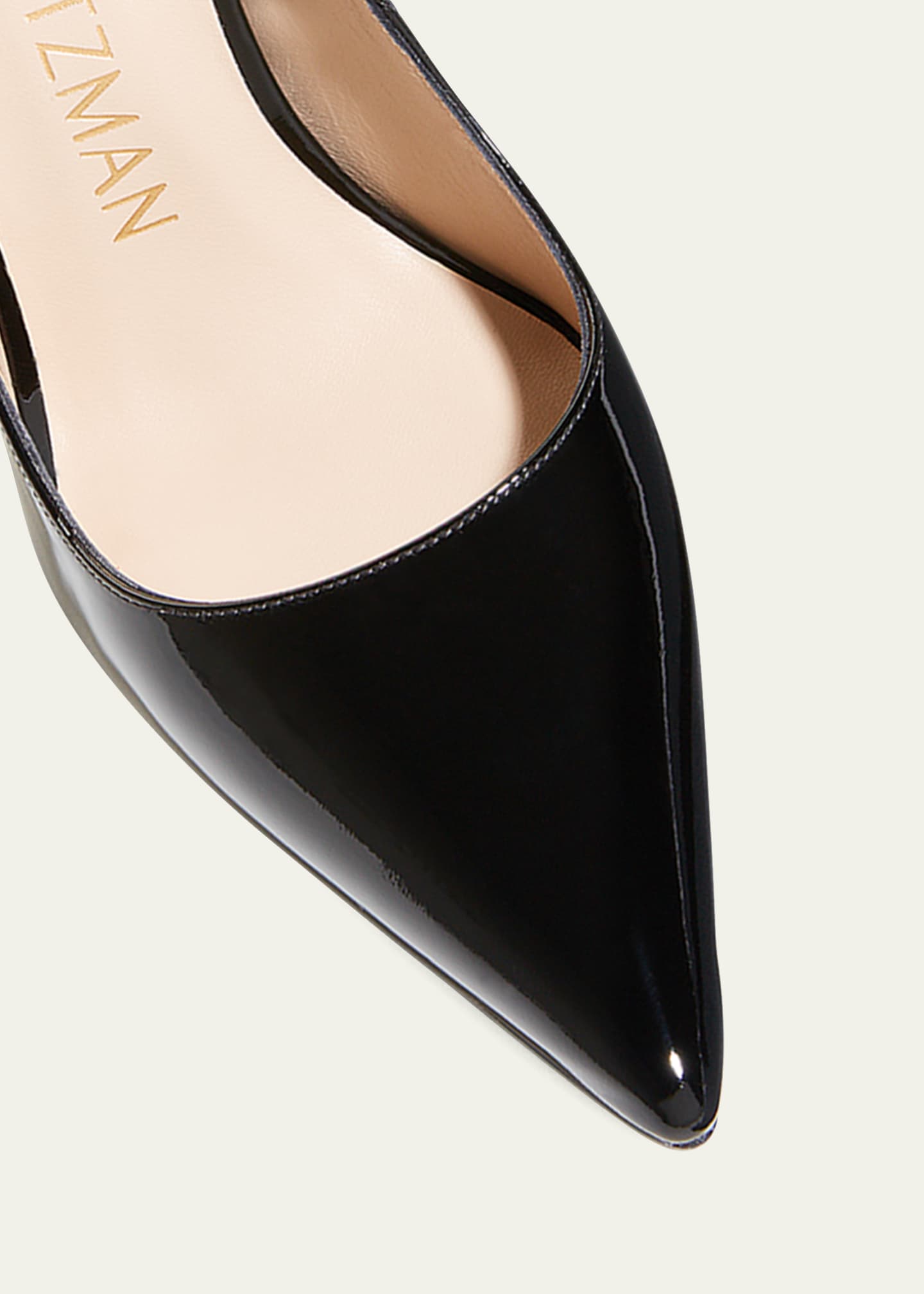 100mm Stuart Patent Leather Pumps