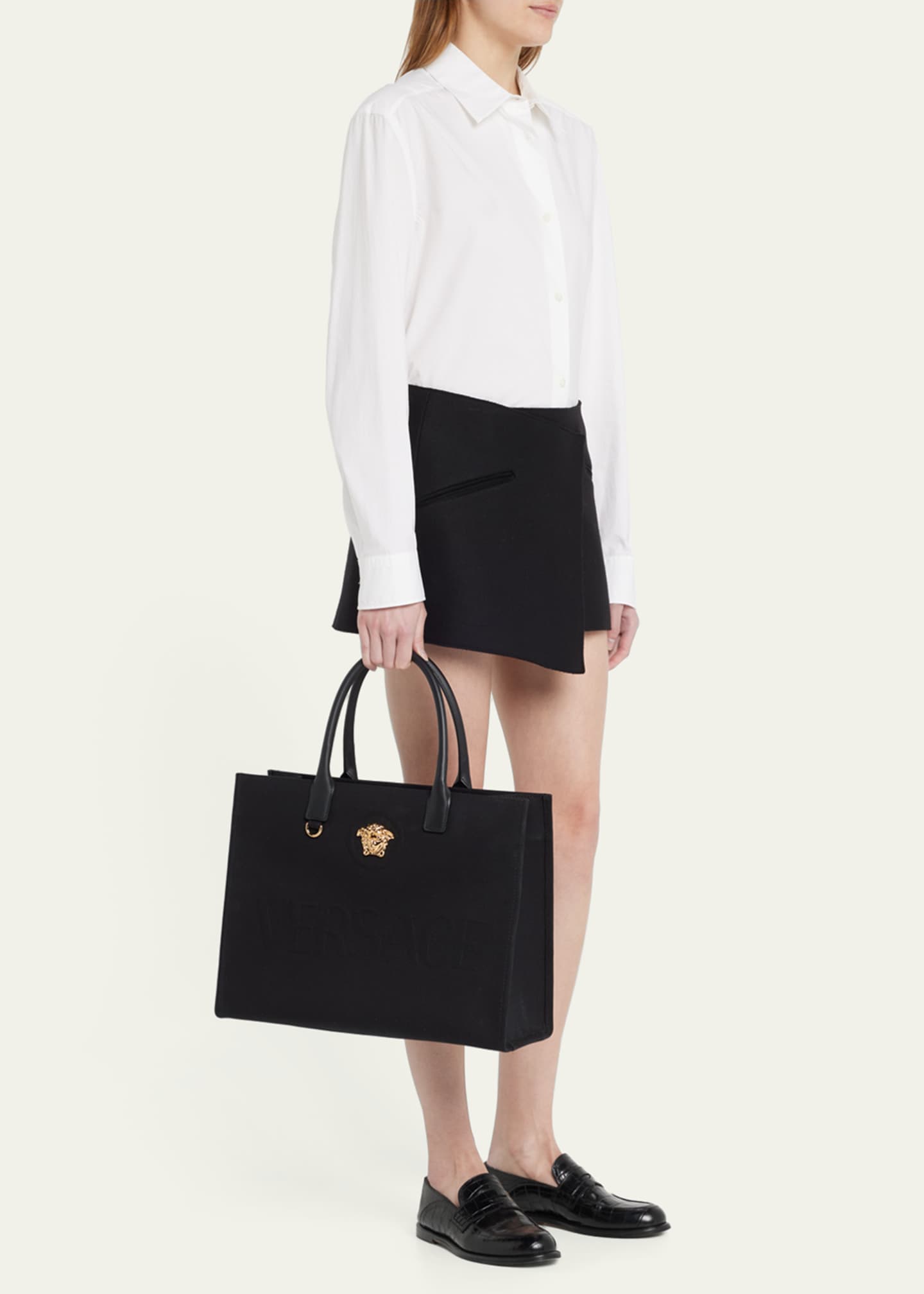 Versace sales canvas tote