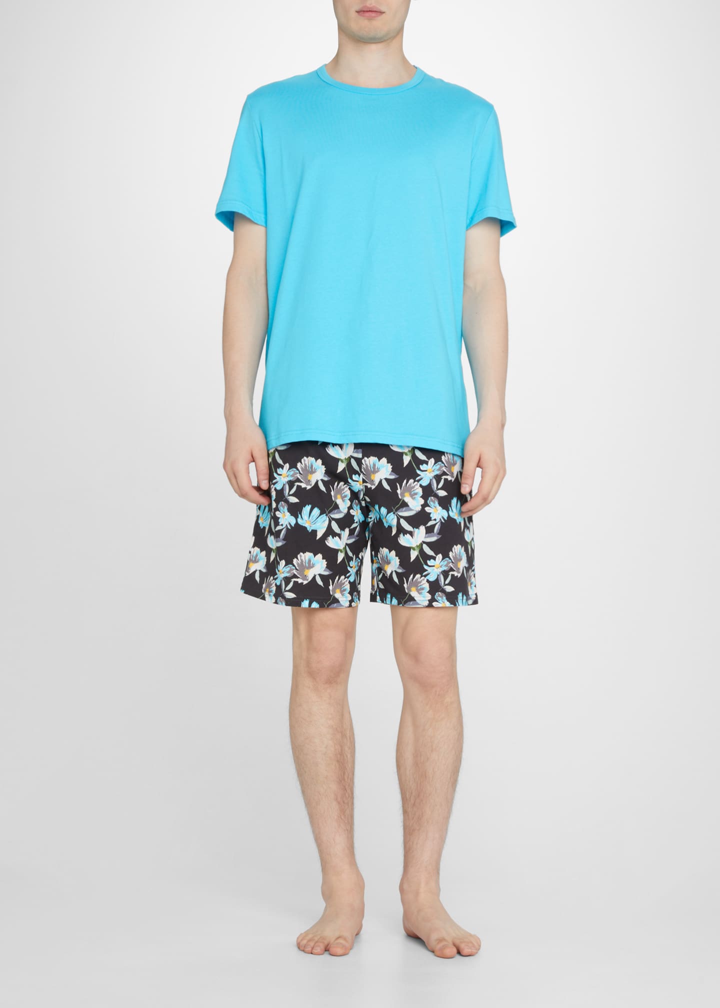 HOM Men's Matching Cotton Short Pajama Set - Bergdorf Goodman
