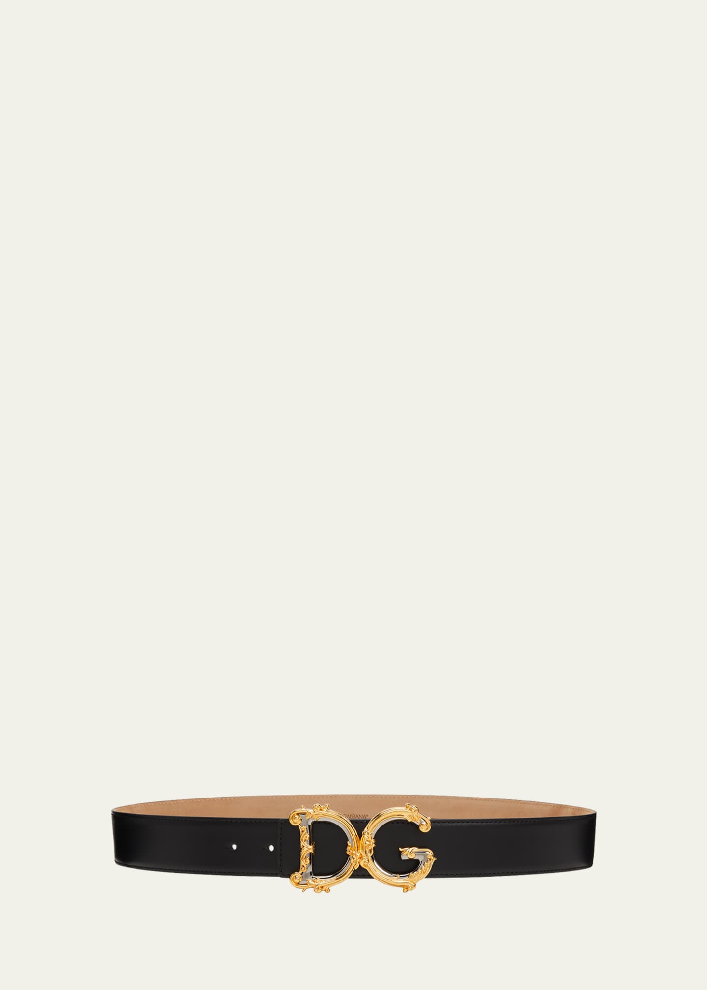 Dolce&Gabbana DG Barocco 40mm Calf Leather Belt